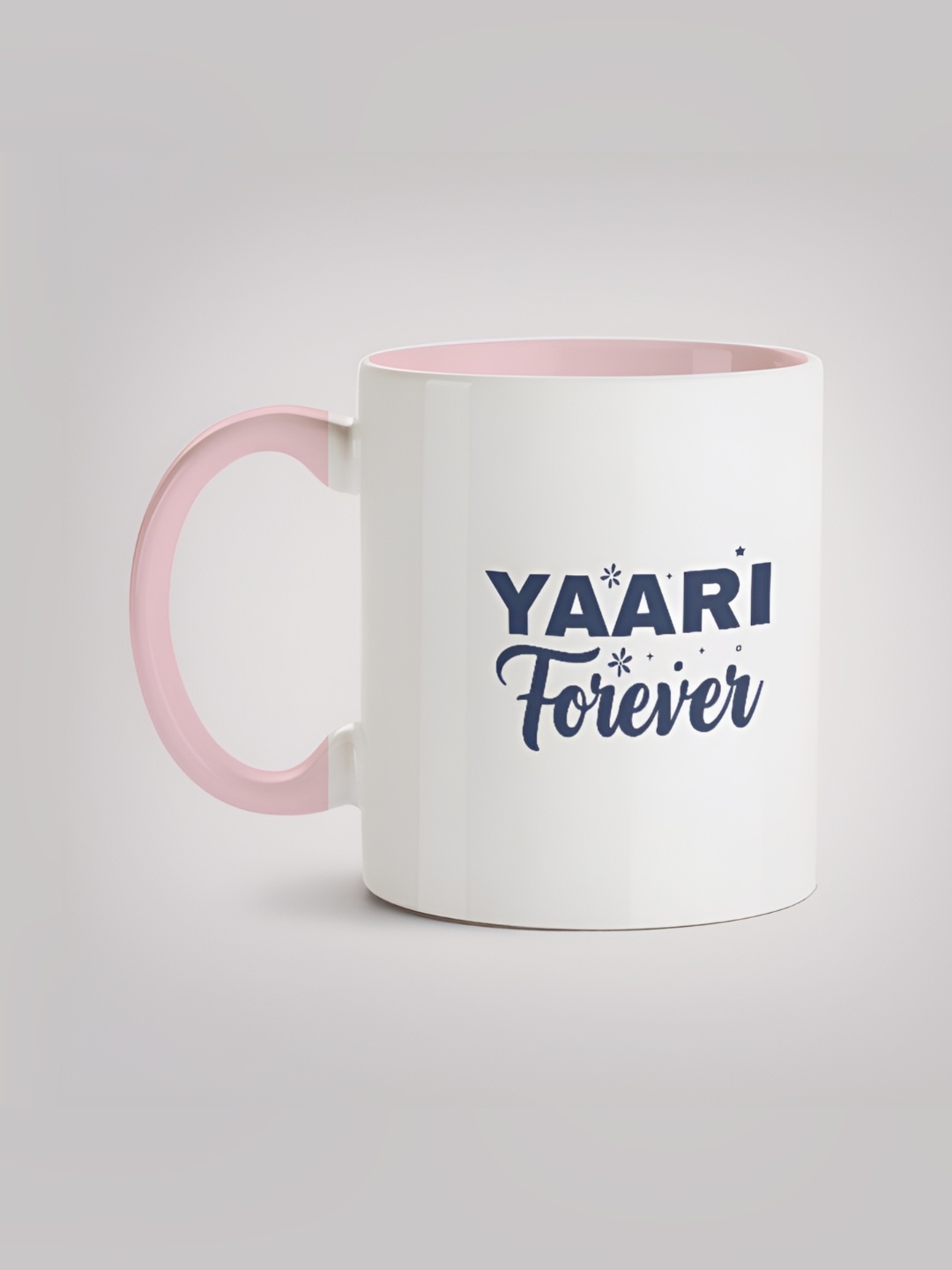 

MOTIVATE BOX White & Pink Printed Ceramic Glossy Mug 330ml