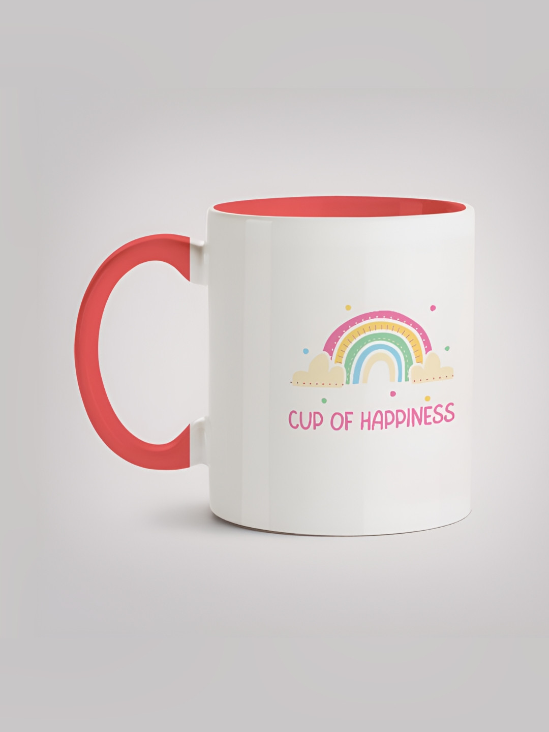 

MOTIVATE BOX White & Red Printed Ceramic Glossy Mug 330ml