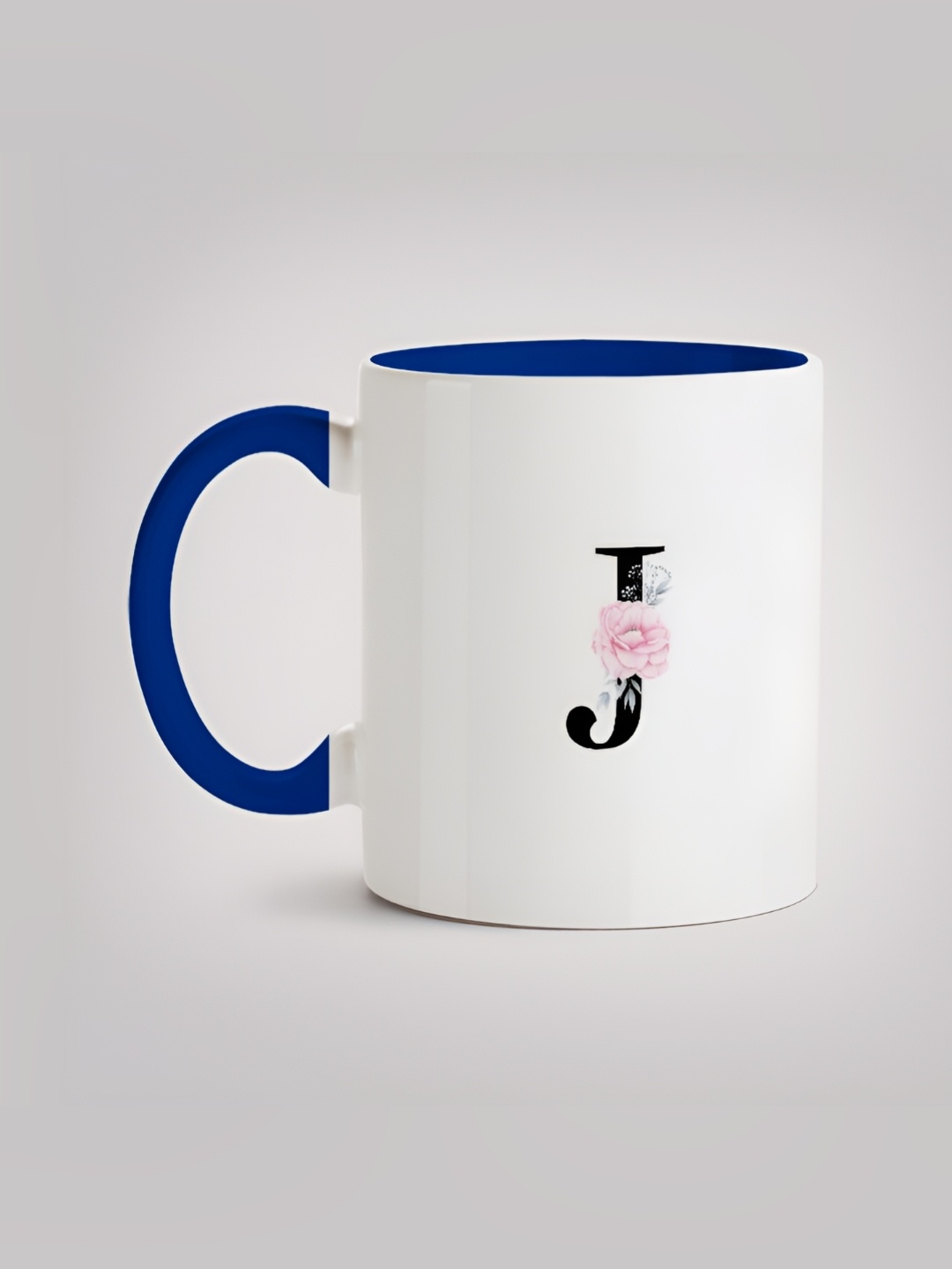 

MOTIVATE BOX Blue & White Printed Ceramic Microwave Safe Glossy Mugs 330 ml