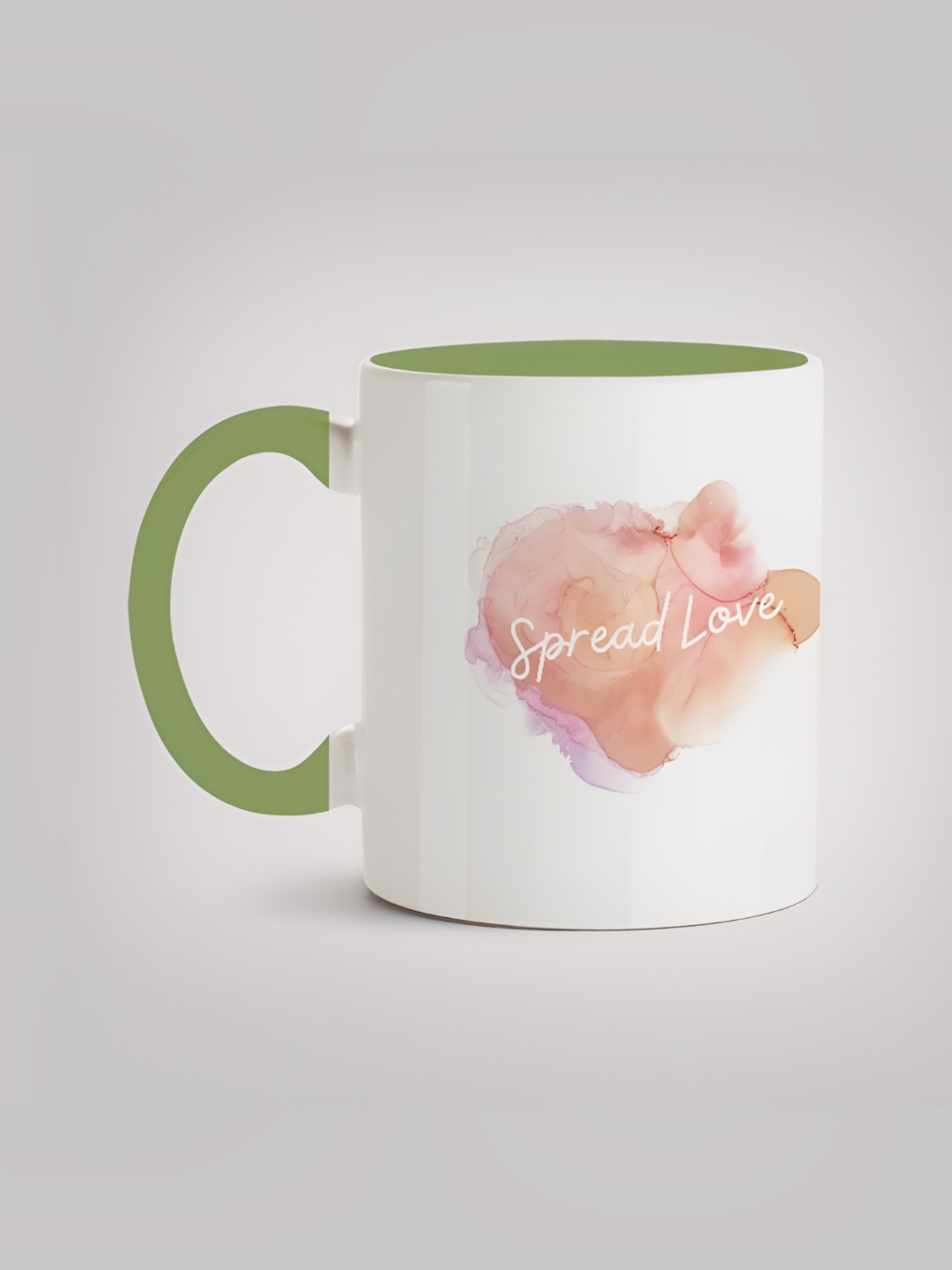 

MOTIVATE BOX White & Pink Printed Ceramic Glossy Mug 330 ml