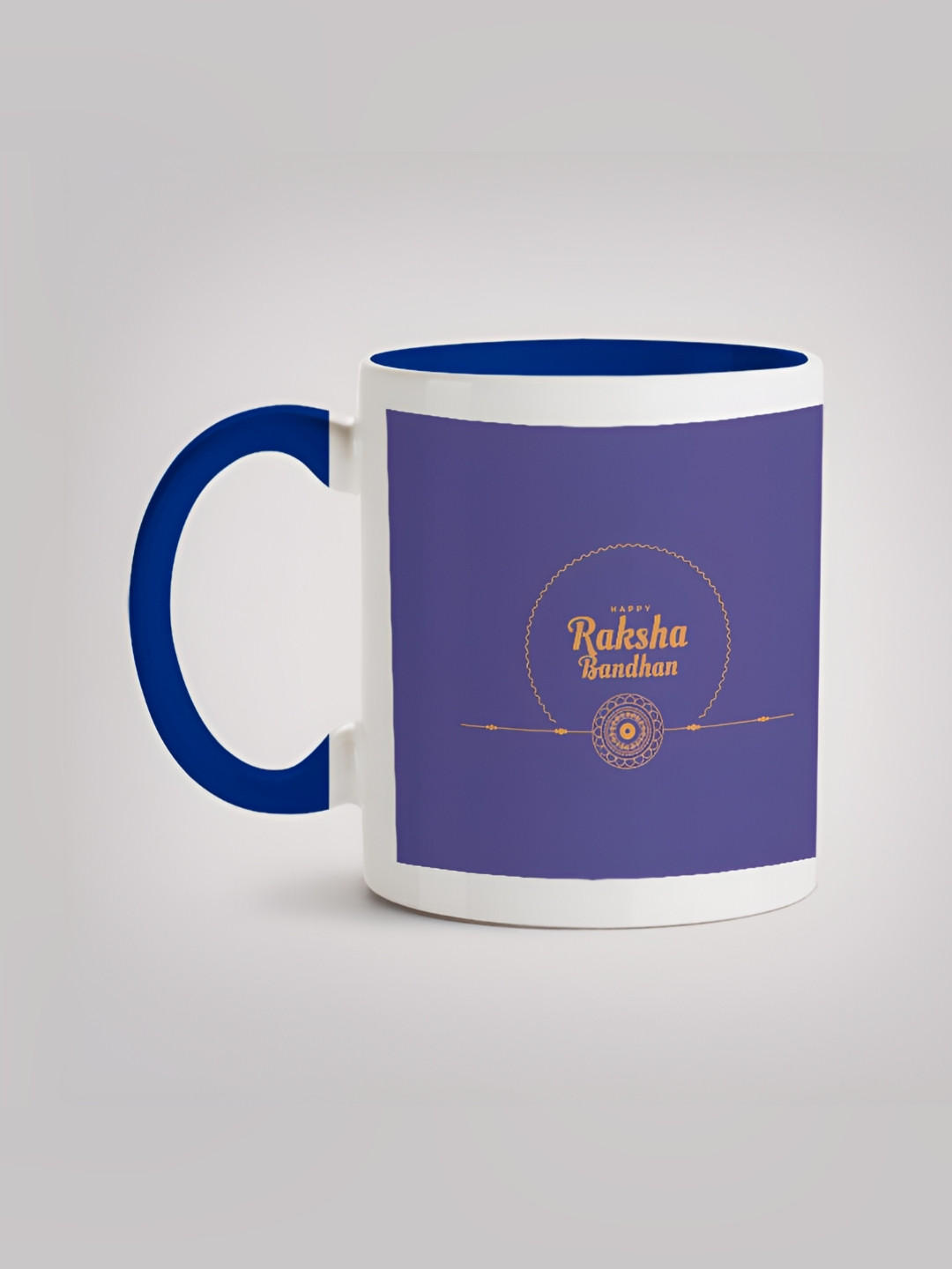 

MOTIVATE BOX White & Purple Printed Ceramic Glossy Mugs 330 ml