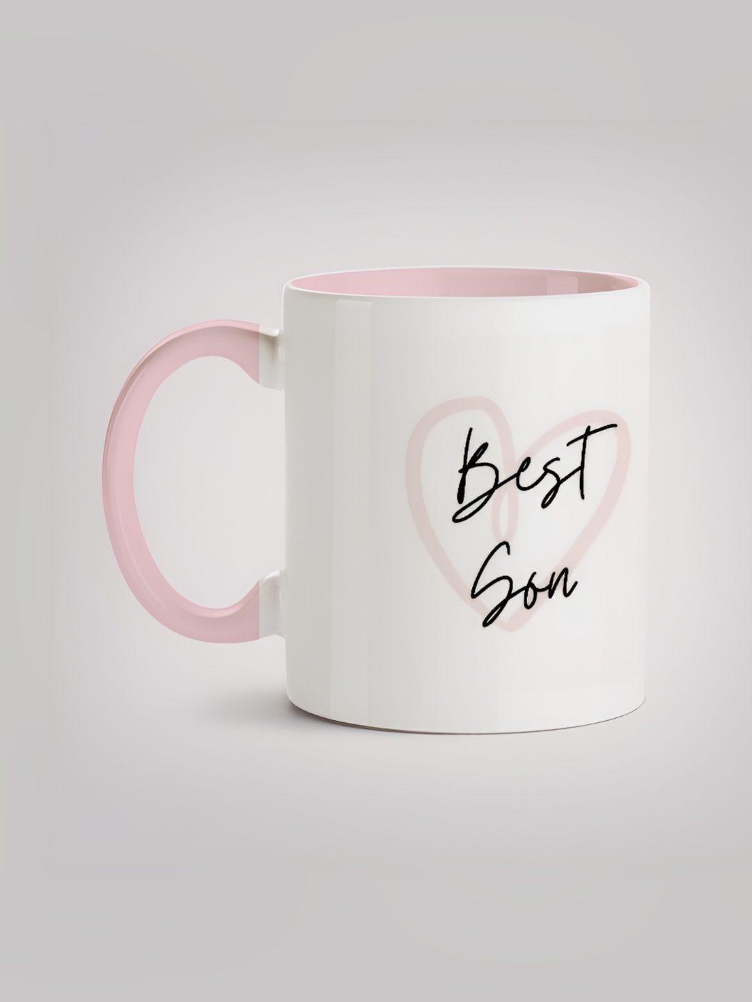 

MOTIVATE BOX White & Pink Printed Ceramic Glossy Mug 330ml