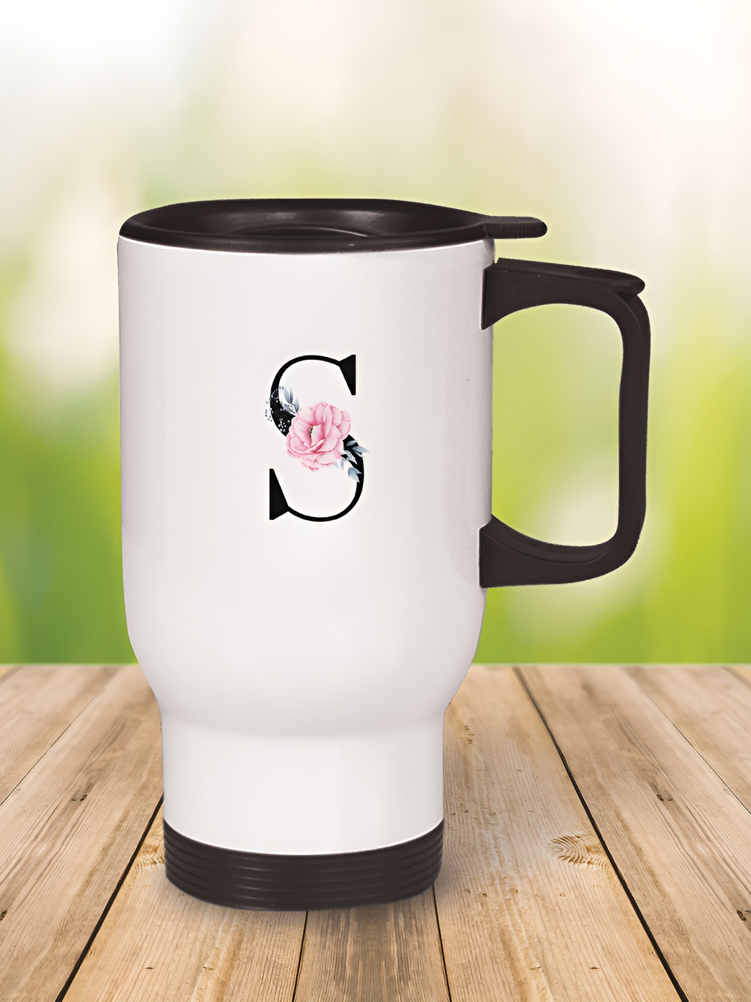 

MOTIVATE BOX White & Black Text or Slogans Printed Stainless Steel Glossy Mugs 450 ml