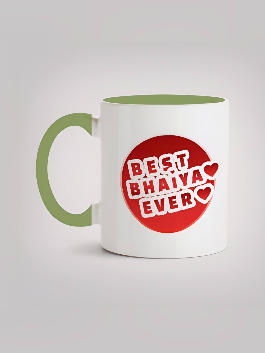 

MOTIVATE BOX White & Red Typography Printed Microwave Safe Ceramic Mug 330 ml