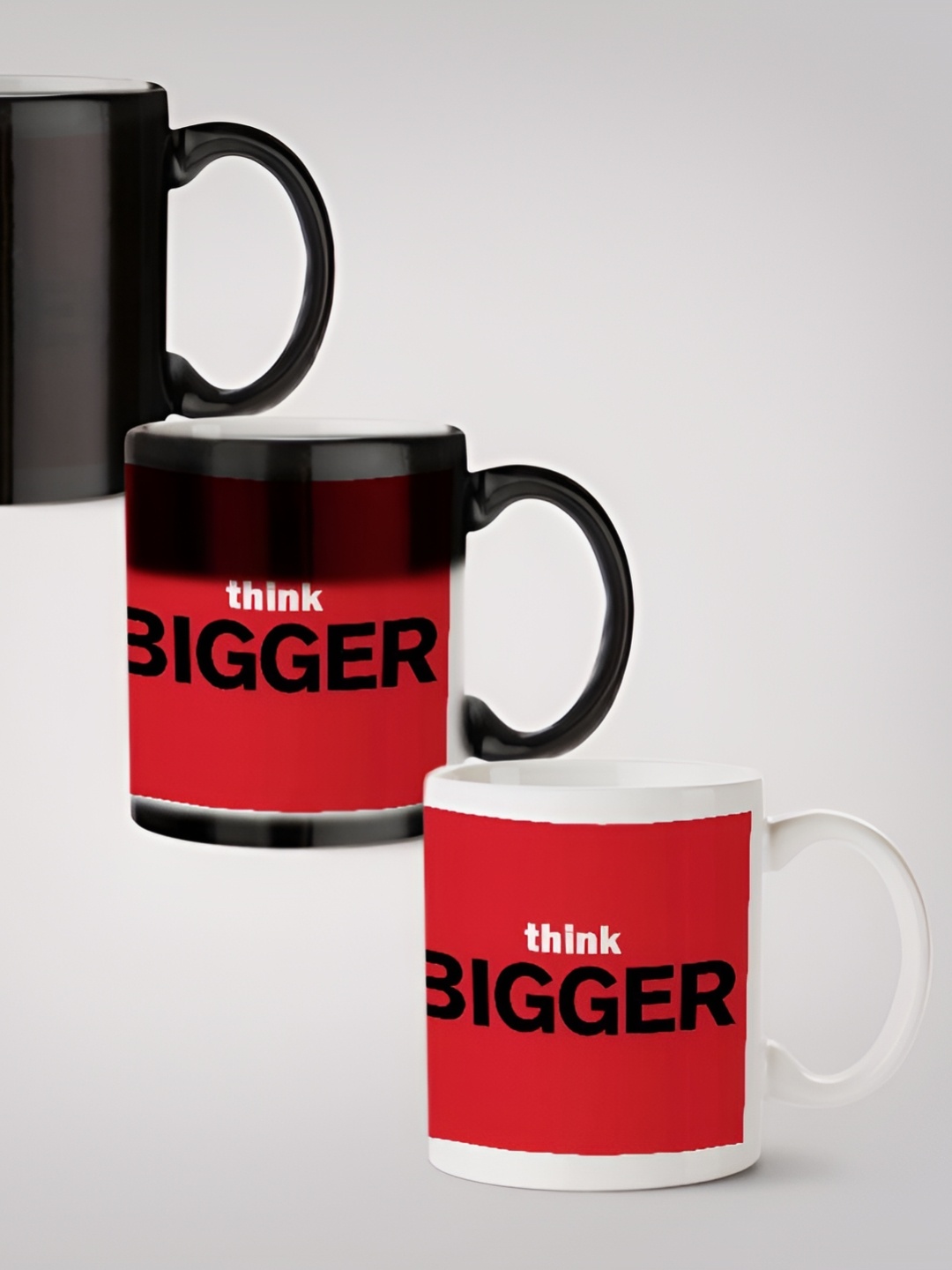 

MOTIVATE BOX Red & Black Printed Ceramic Microwave Safe Glossy Finished Mug 330 ml