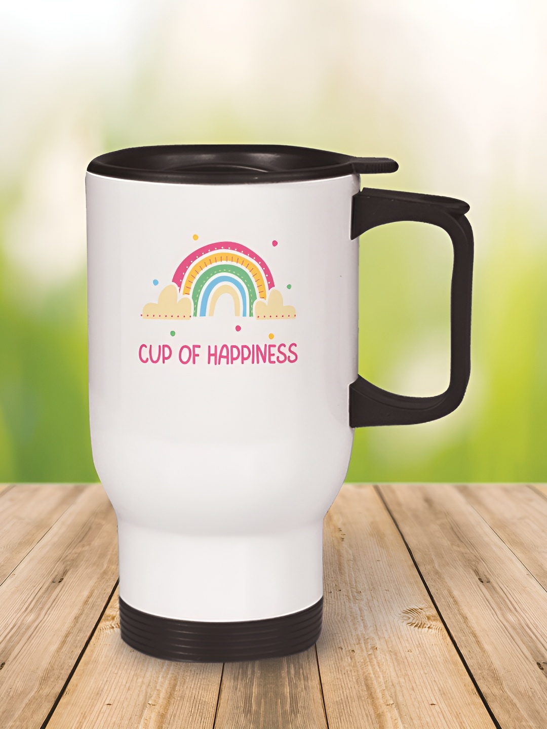 

MOTIVATE BOX White & Black Text or Slogans Printed Stainless Steel Glossy Mugs Set of Cups and Mugs