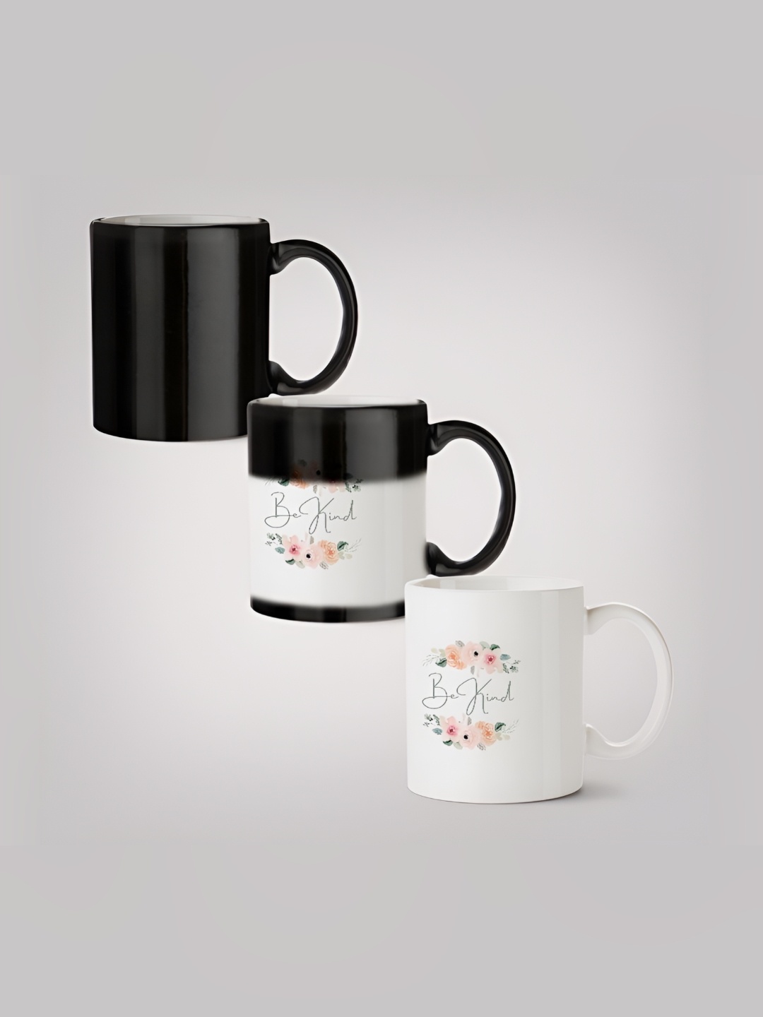 

MOTIVATE BOX White & Black Printed Ceramic Microwave Safe Glossy Finished Mug 330 ml