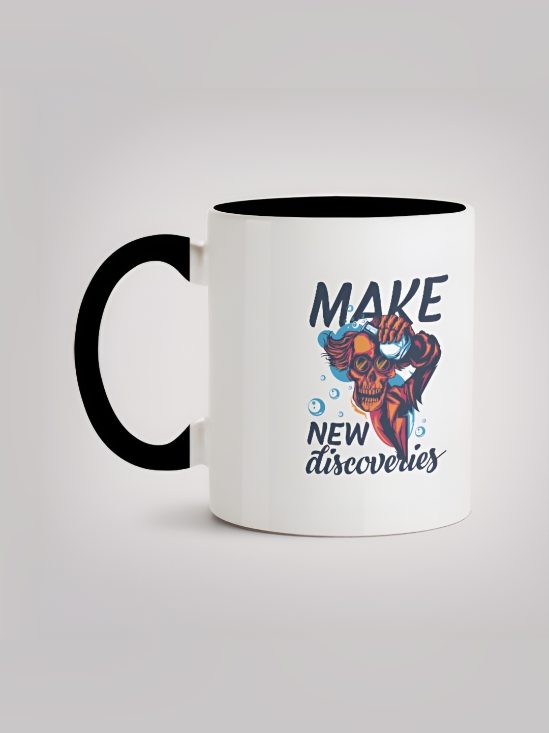 

MOTIVATE BOX White & Black Printed Ceramic Glossy Mug 330 ml