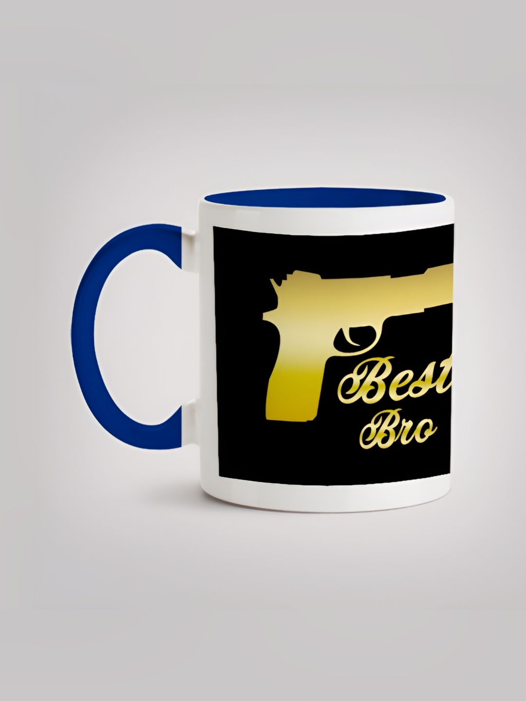 

MOTIVATE BOX Black & Yellow Printed Ceramic Microwave Safe Glossy Mugs 330 ml