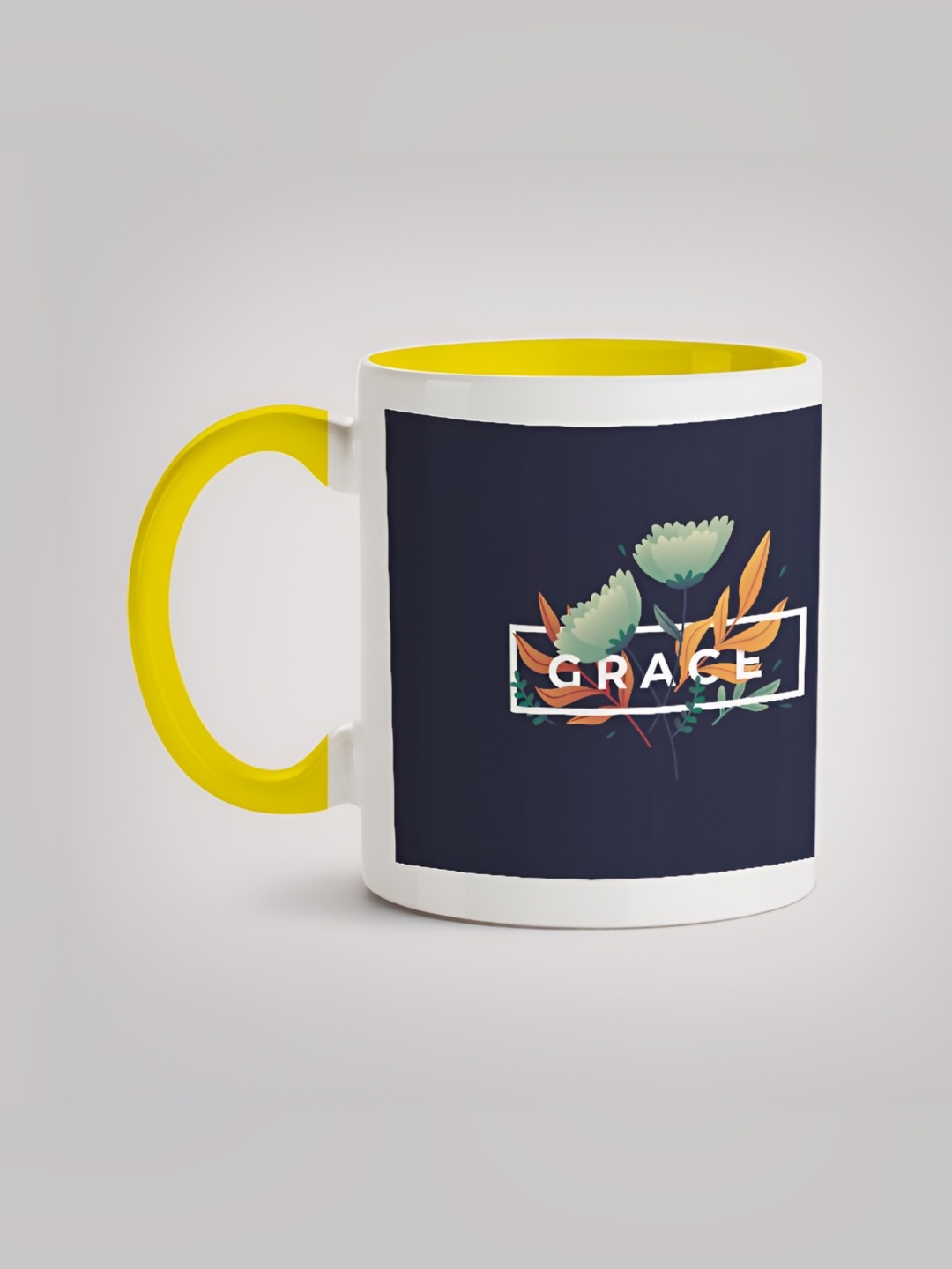 

MOTIVATE BOX White & Black Printed Glossy Ceramic Mugs 330 ml