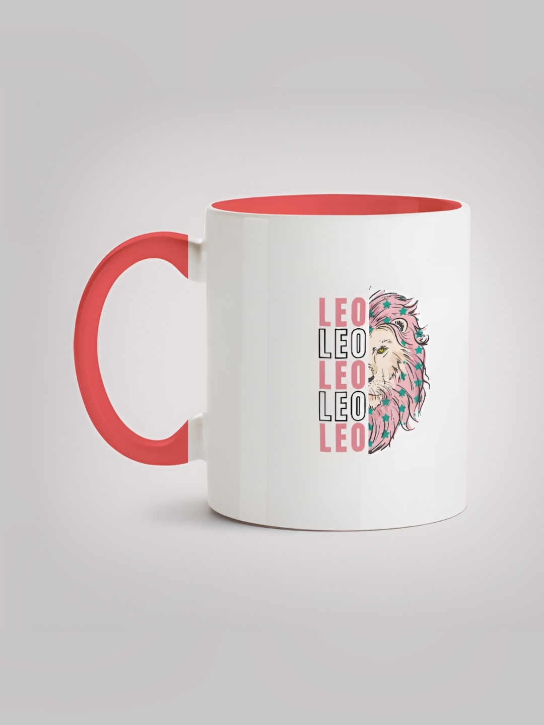 

MOTIVATE BOX White & Red Typography Printed Ceramic Glossy Mug 330 ml