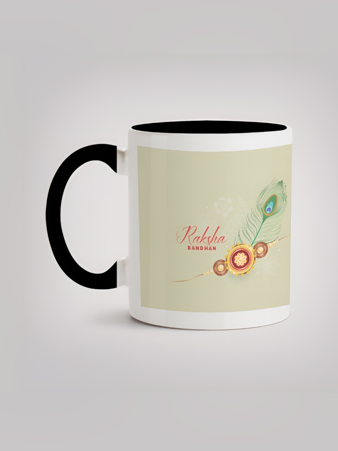 

MOTIVATE BOX White & Green Printed Ceramic Glossy Mug 330 ml