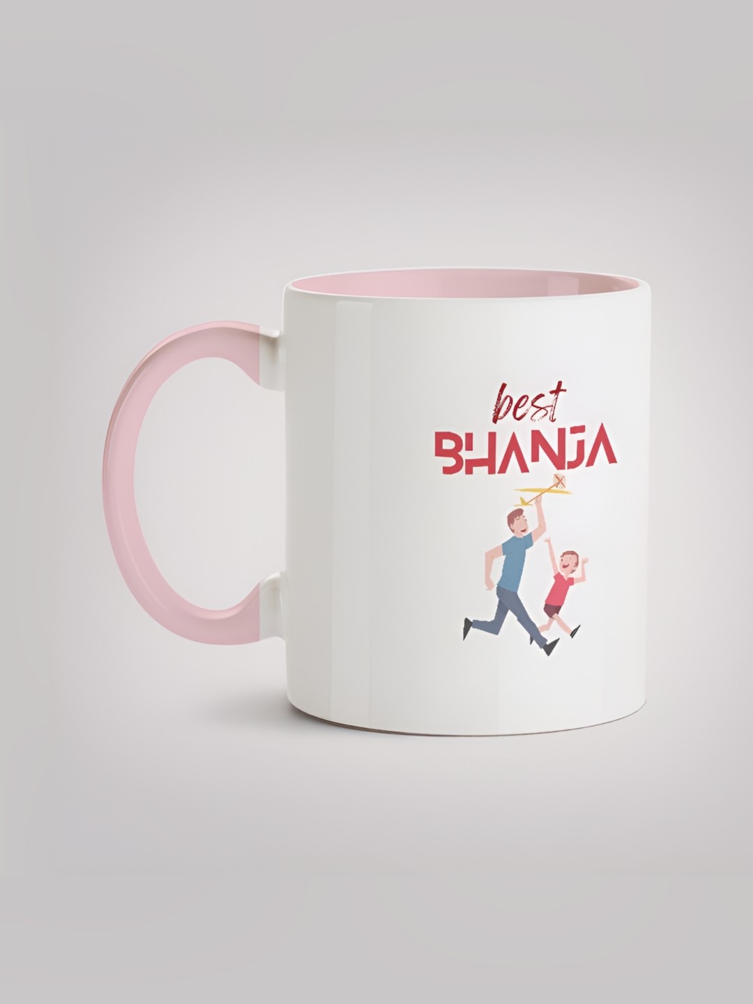

MOTIVATE BOX White & Pink Printed Ceramic Glossy Mug 330ml