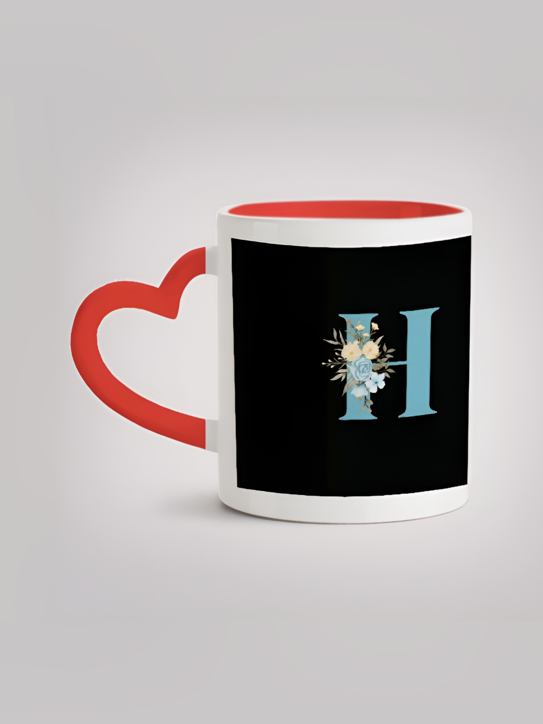 

MOTIVATE BOX Black & Red Printed Ceramic Glossy Mugs 330 ml