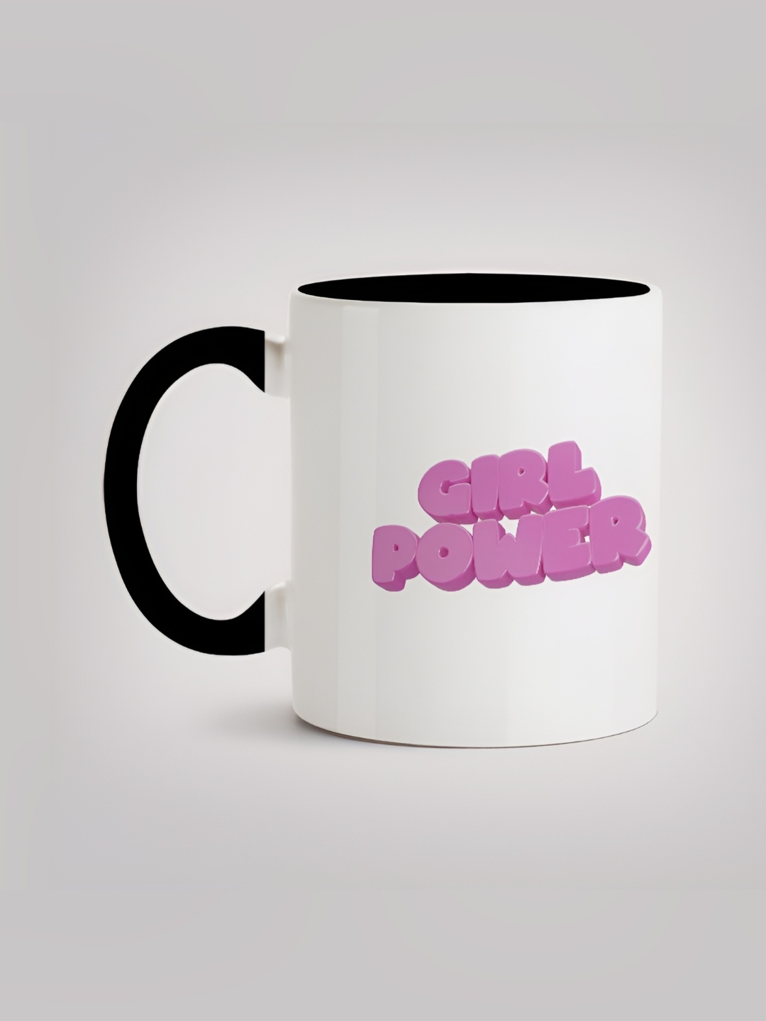 

MOTIVATE BOX White & Black Printed Glossy Ceramic Mugs 330 ml