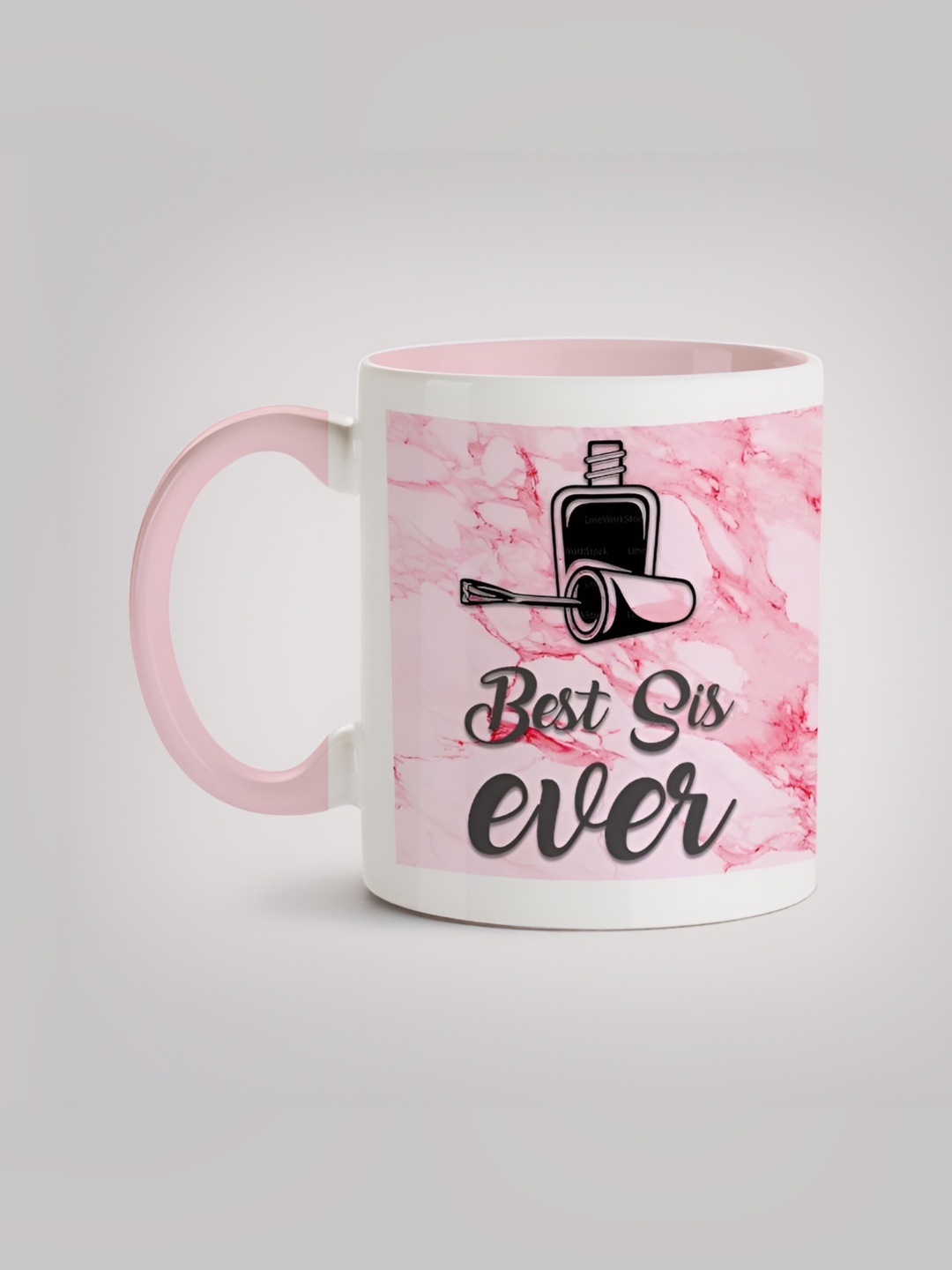 

MOTIVATE BOX White & Black Printed Glossy Ceramic Mugs 330 ml