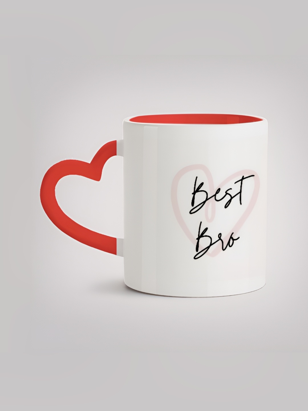 

MOTIVATE BOX White & Red Printed Ceramic Glossy Mug 330 ml