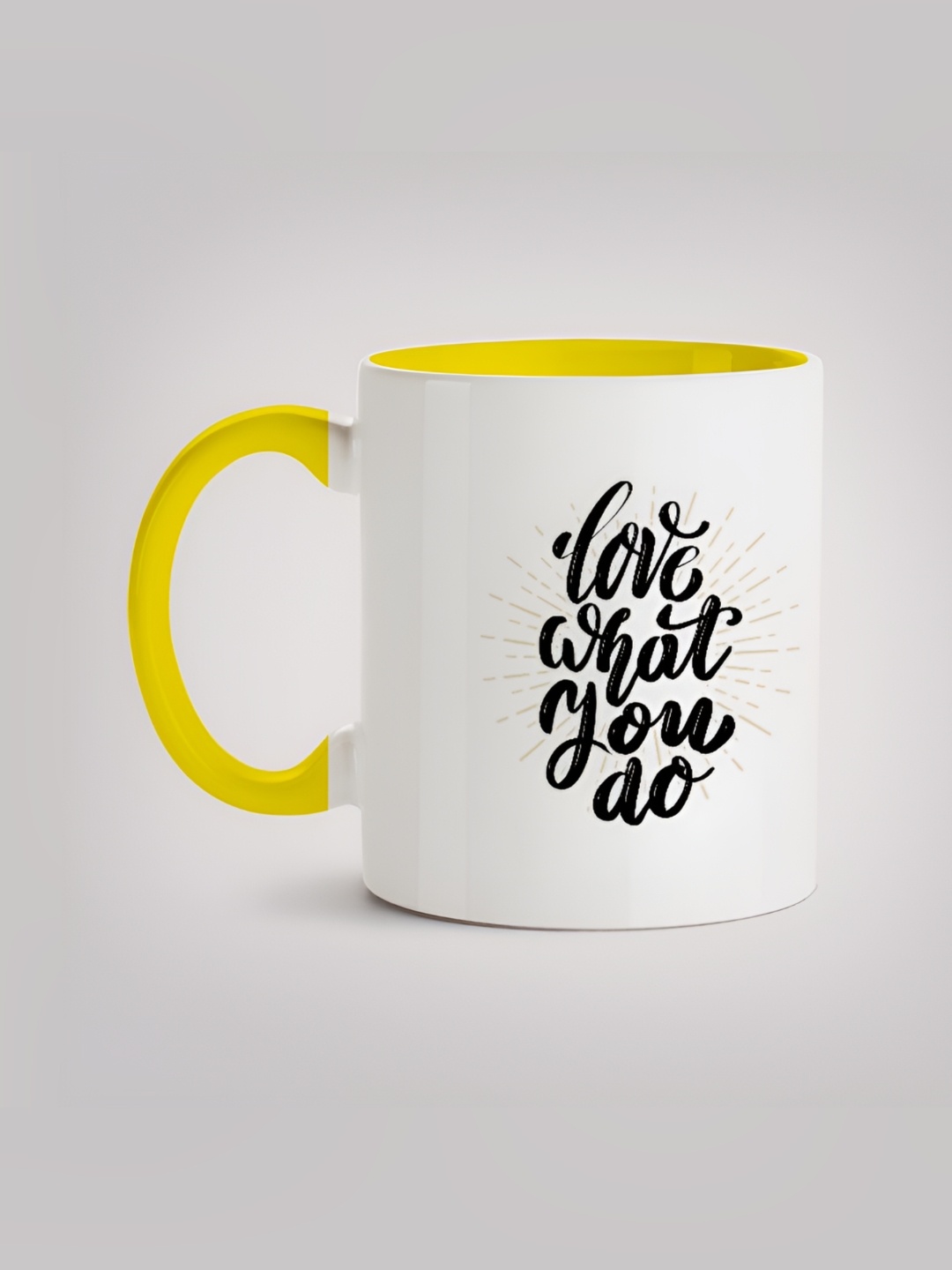 

MOTIVATE BOX Black & White Typography Printed Ceramic Glossy Mug 330 ml