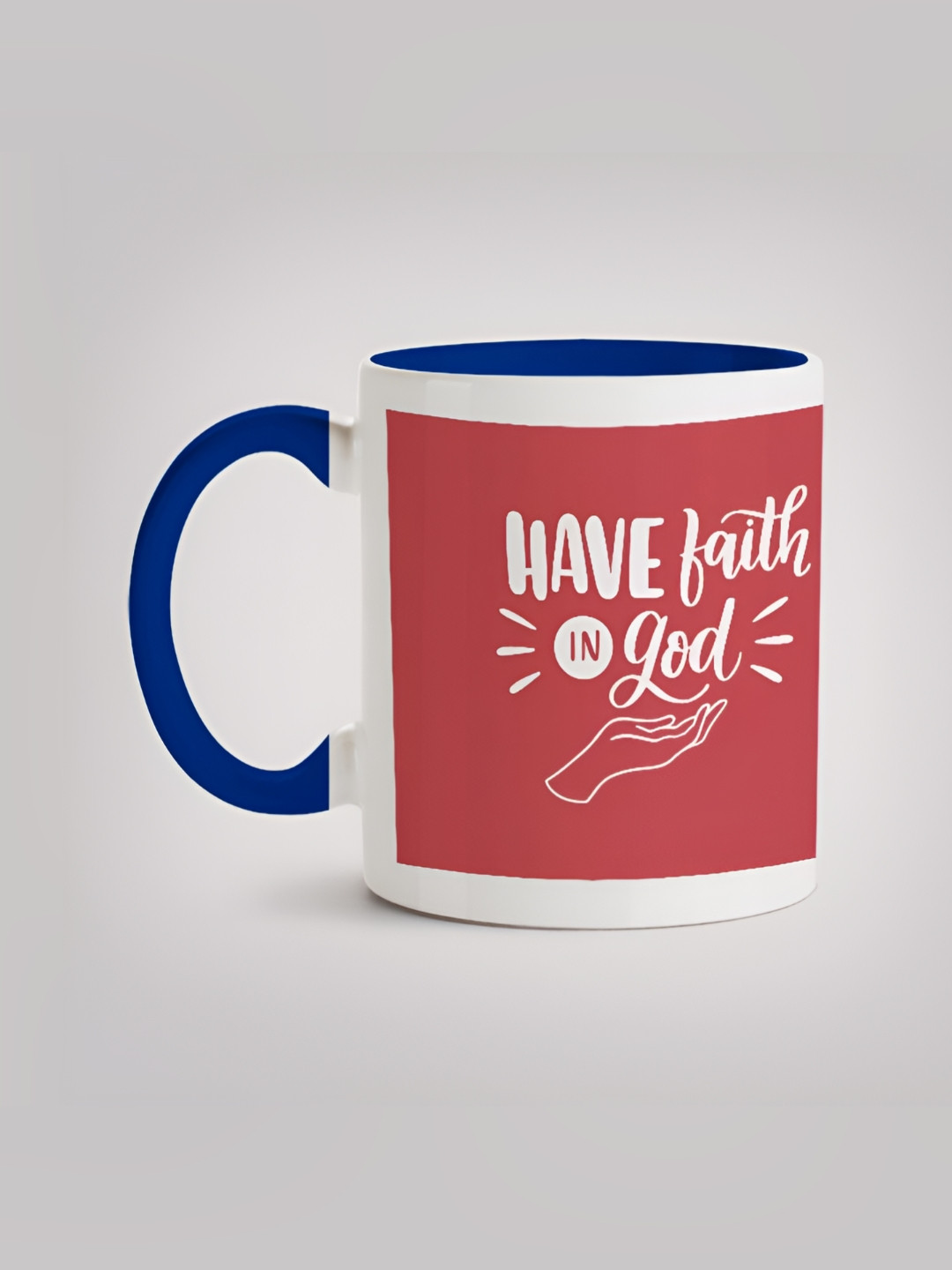 

MOTIVATE BOX Red & White Typography Printed Microwave Safe Ceramic Mug 330 ml