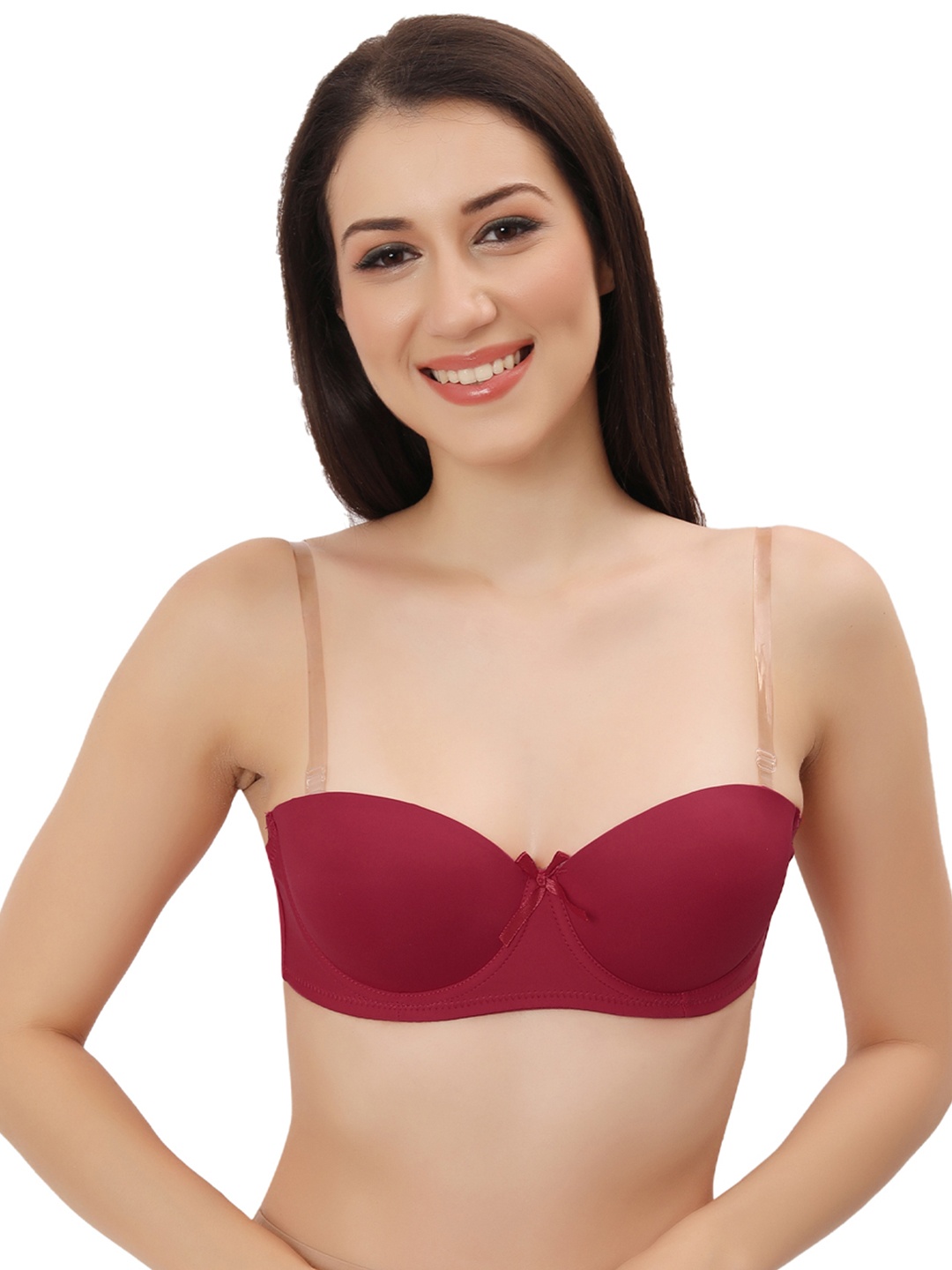 

Bella Voste Medium Coverage Strapless Push-Up Bra, Maroon