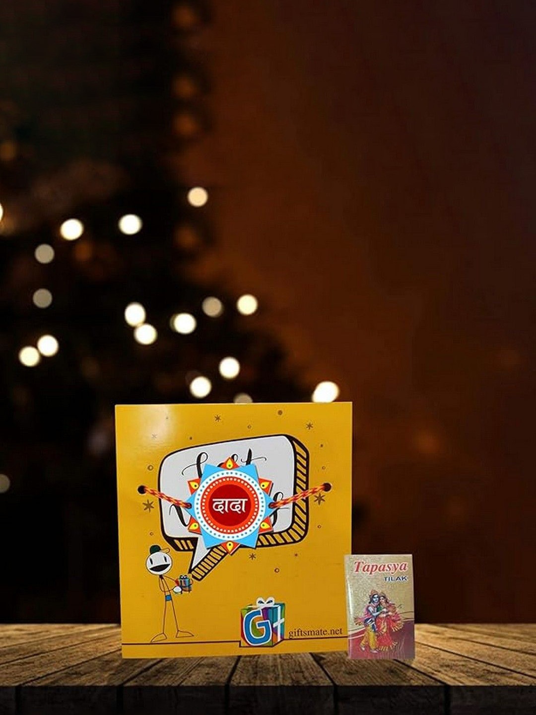 

THEYAYACAFE Boys Thread Rakhi With Roli, Blue