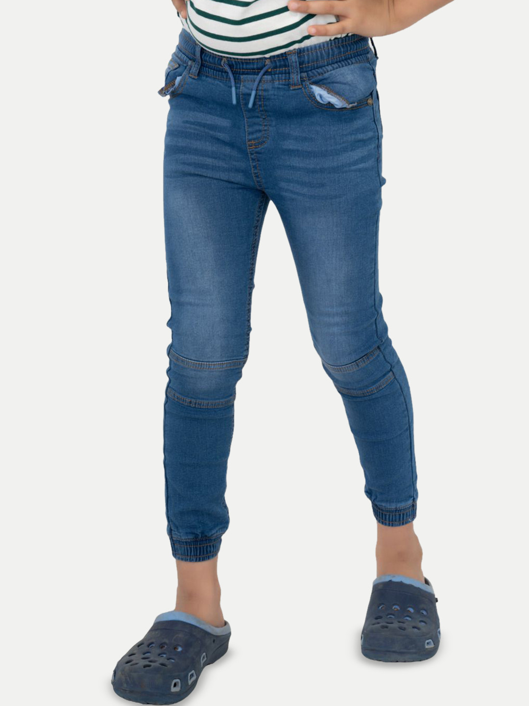 

BAESD Boys Jean Clean Look Mid Rise Light Fade Jeans, Blue