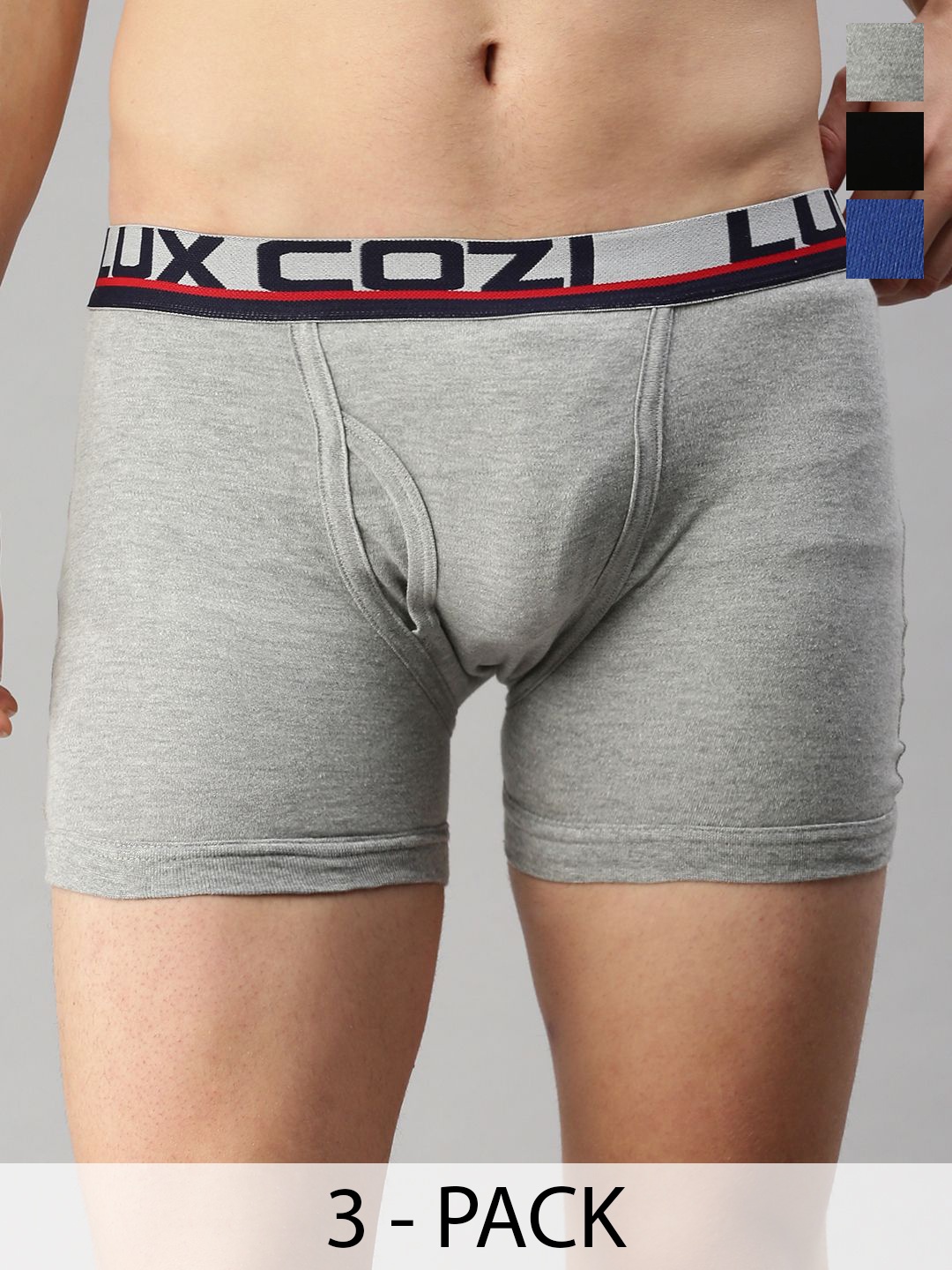 

Lux Cozi Men Pack Of 3 Assorted Trunks COZI_GLO_INTLCK_AST2_3PC