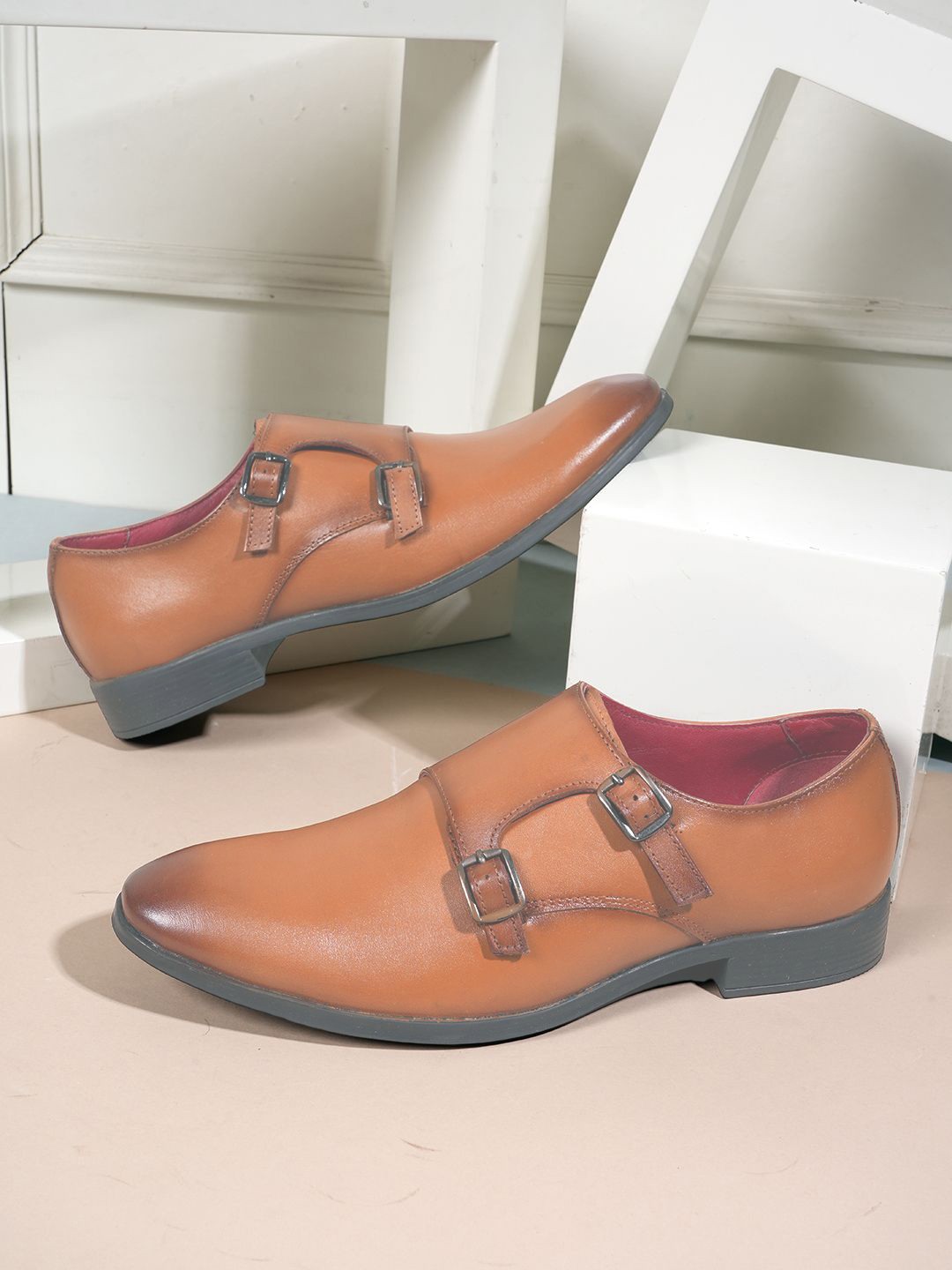 

Style Shoes Men Leather Formal Shoes, Tan