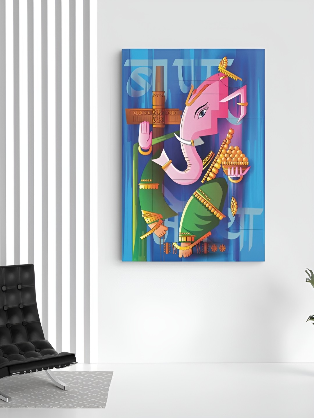 

CLAWCRAFTS Blue & Pink Religious Wooden Wall Art