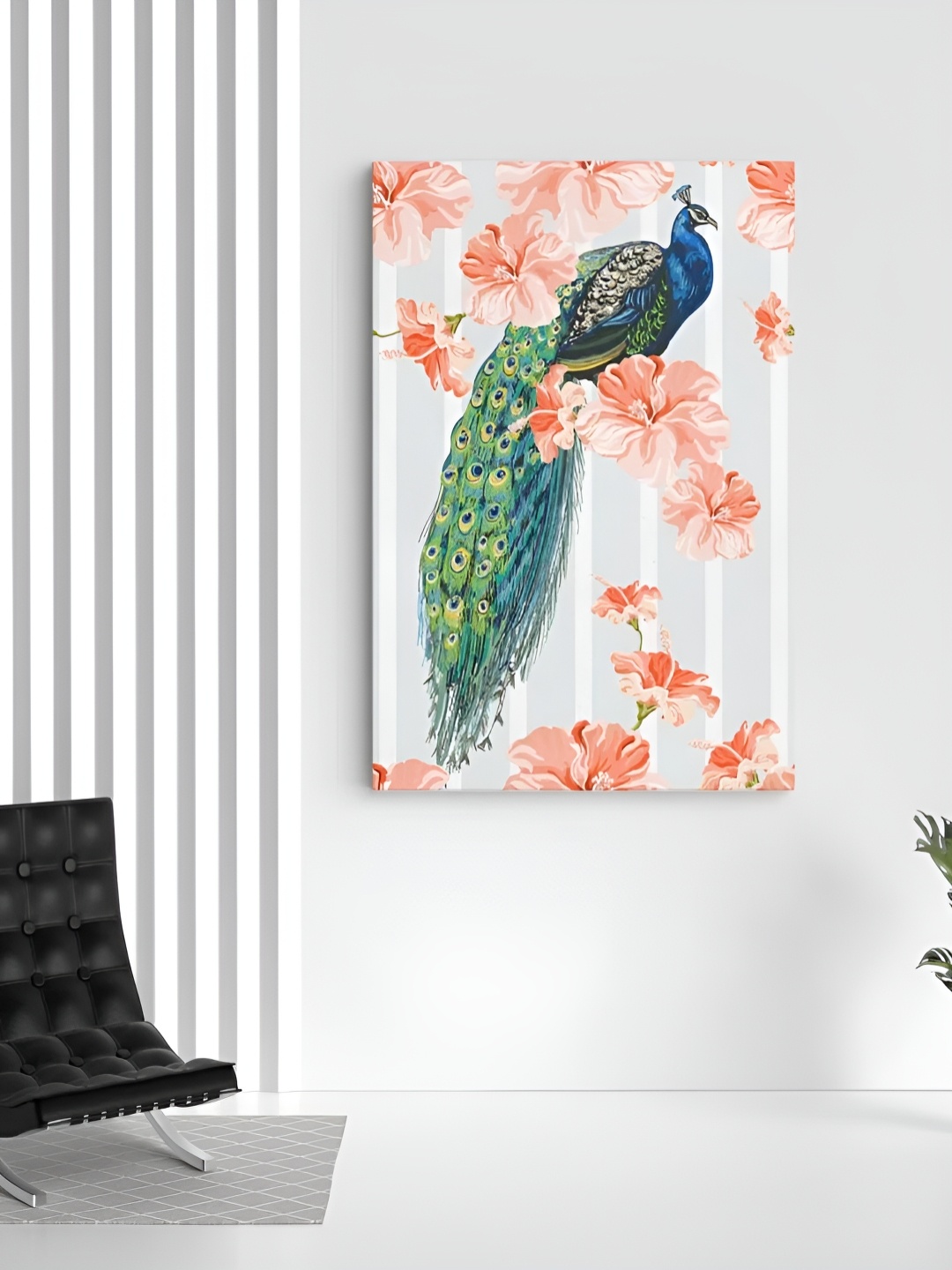 

CLAWCRAFTS White & Green Floral and Botanical Painting Wall Art