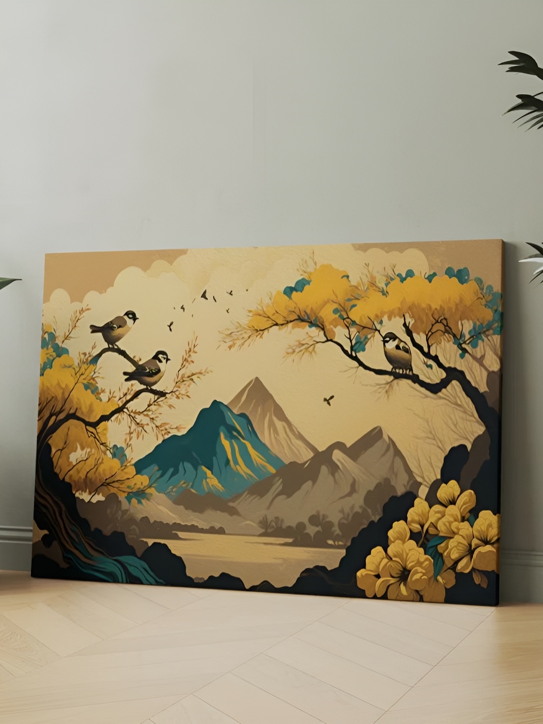 

CLAWCRAFTS Grey & Black Canvas Painting Wall Art
