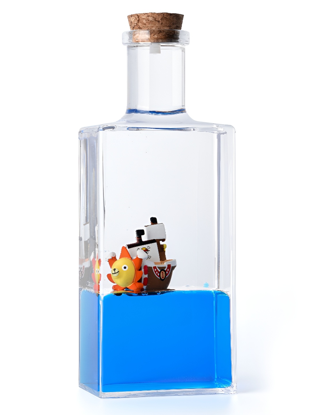 

COMICSENSE Transparent & Blue Anime Sunny Ship in a Bottle Showpiece