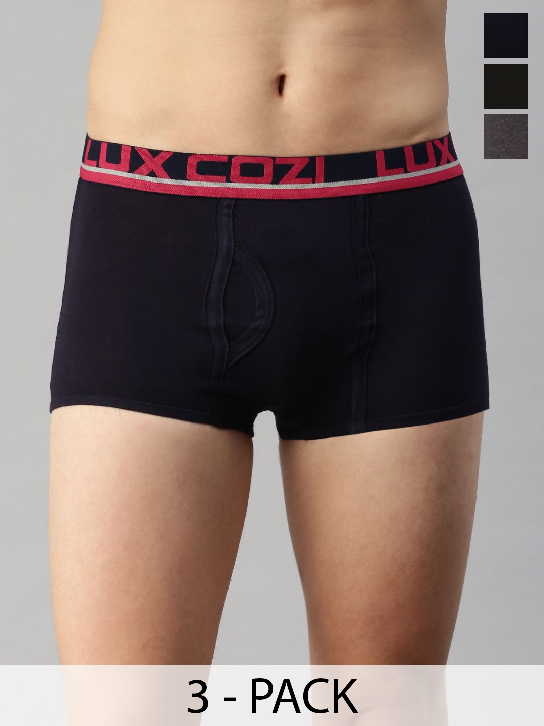 

Lux Cozi Pack of 3 Men Assorted Trunk COZI_GLO_MINI_TRNK_ASST6_3PC