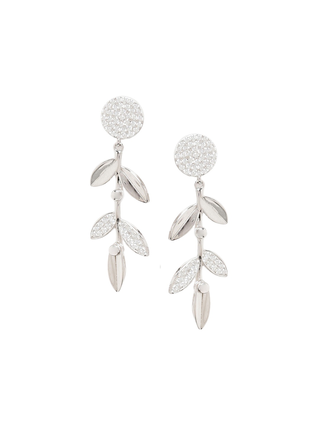 

JUPRA Silver Hanging Leaf 925 Sterling Silver Earrings
