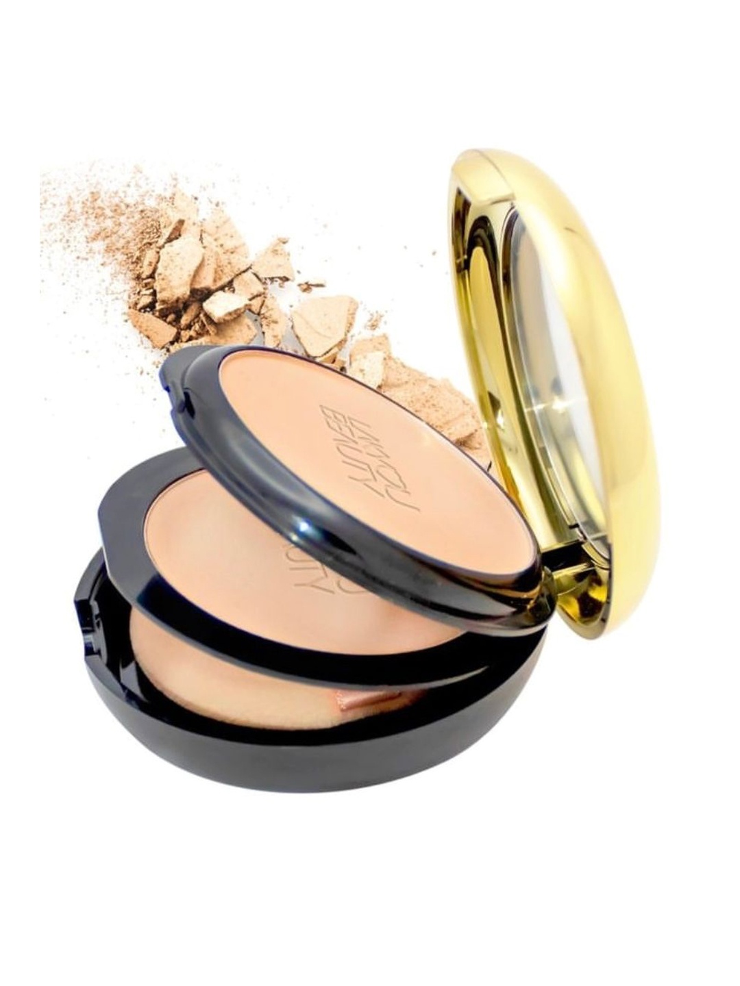 LAKYOU BEAUTY Primer Matte Compact Powder- 30gm- Natural Nude, Cream
