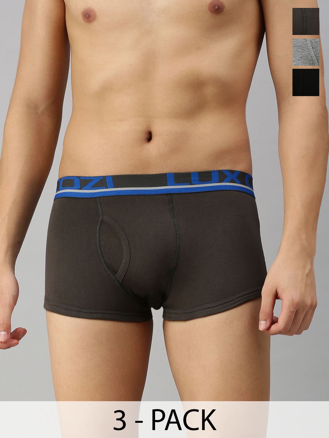 

Lux Cozi Pack of 3 Trunks COZI_XYLO_TRUNK_ASST1_3PC, Grey