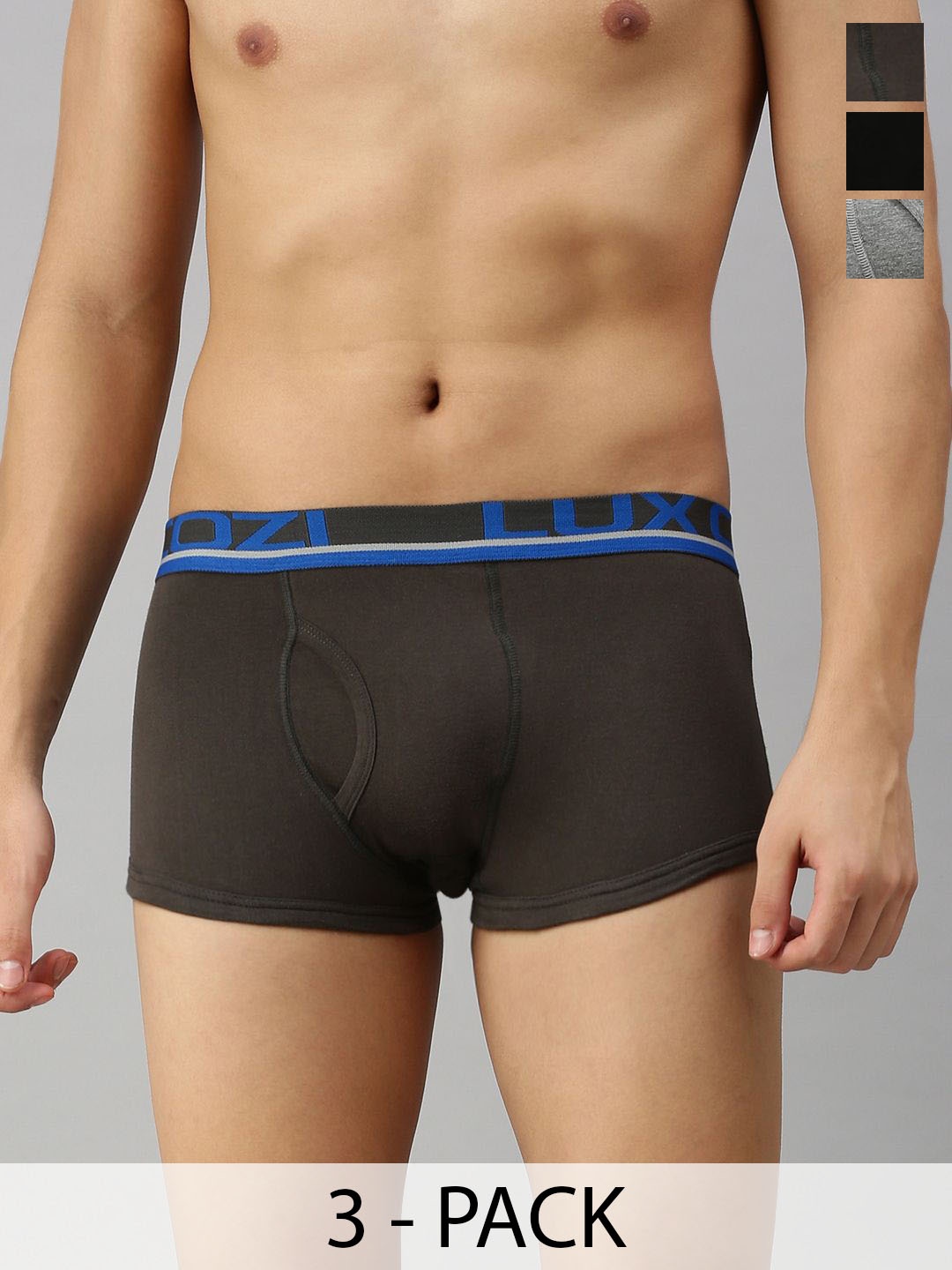 

Lux Cozi Pack of 3 Cotton Trunks COZI_XYLO_TRUNK_ASST1_3PC, Assorted