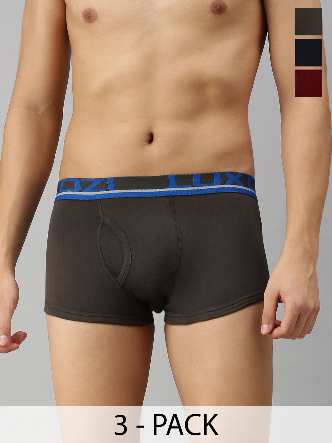 

Lux Cozi Pack Of 3 Assorted Basic Trunks COZI_XYLO_TRUNK_ASST4_3PC, Brown