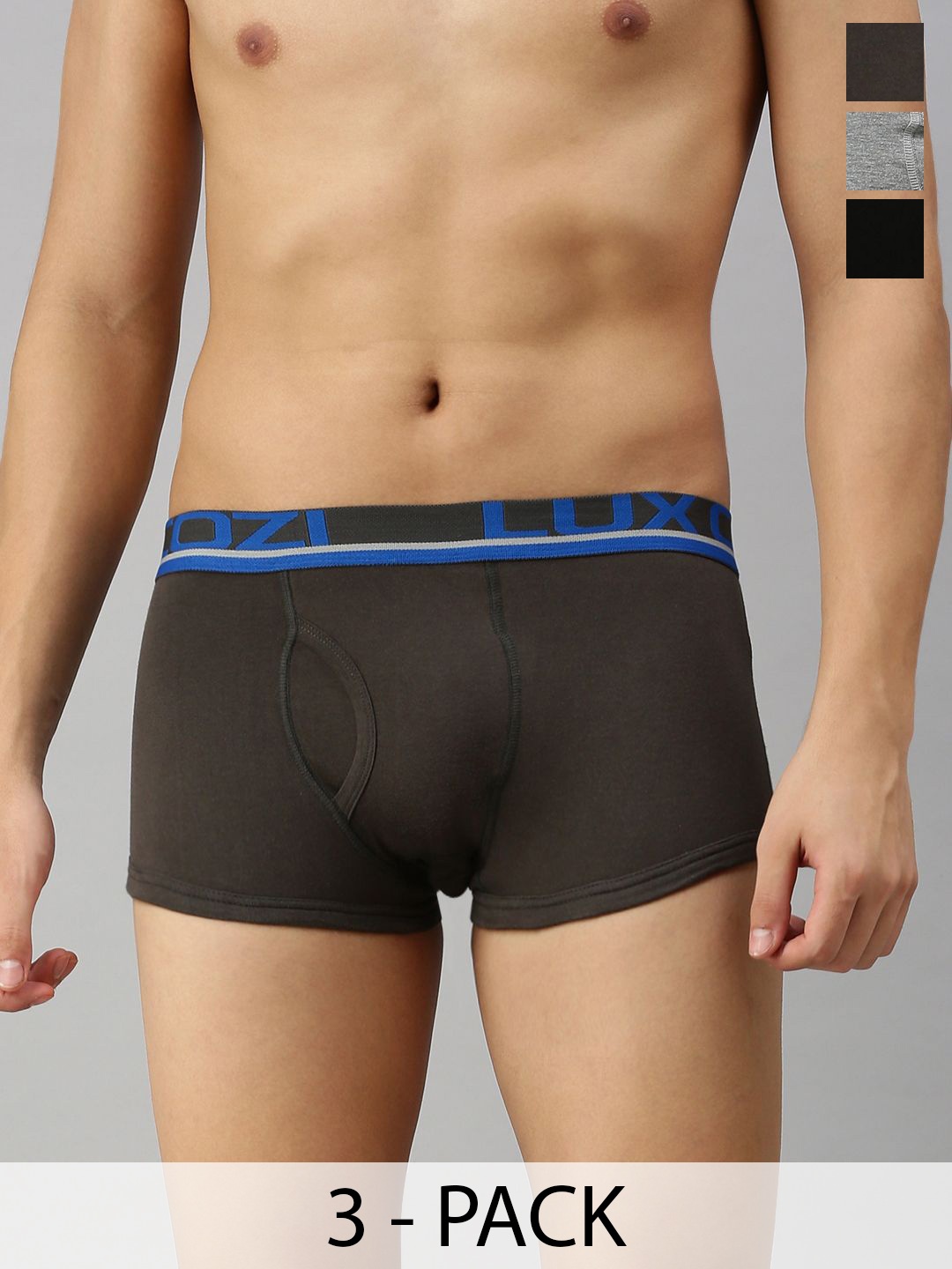 

Lux Cozi Pack of 3 Assorted Cotton Trunk COZI_XYLO_TRUNK_ASST1_3PC, Grey