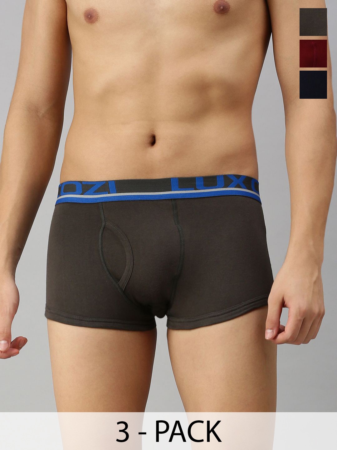

Lux Cozi Men Pack Of 3 Assorted Cotton Trunks COZI_XYLO_TRUNK_ASST4_3PC