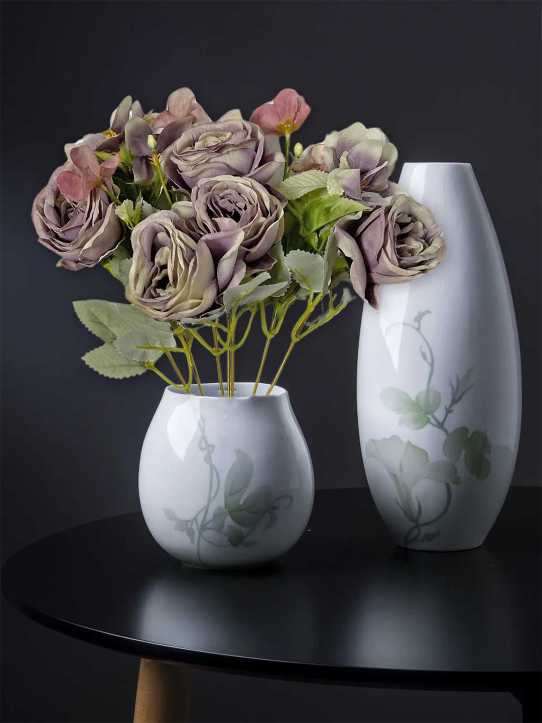 

ARTSY Purple & Green Rose Artificial Flower