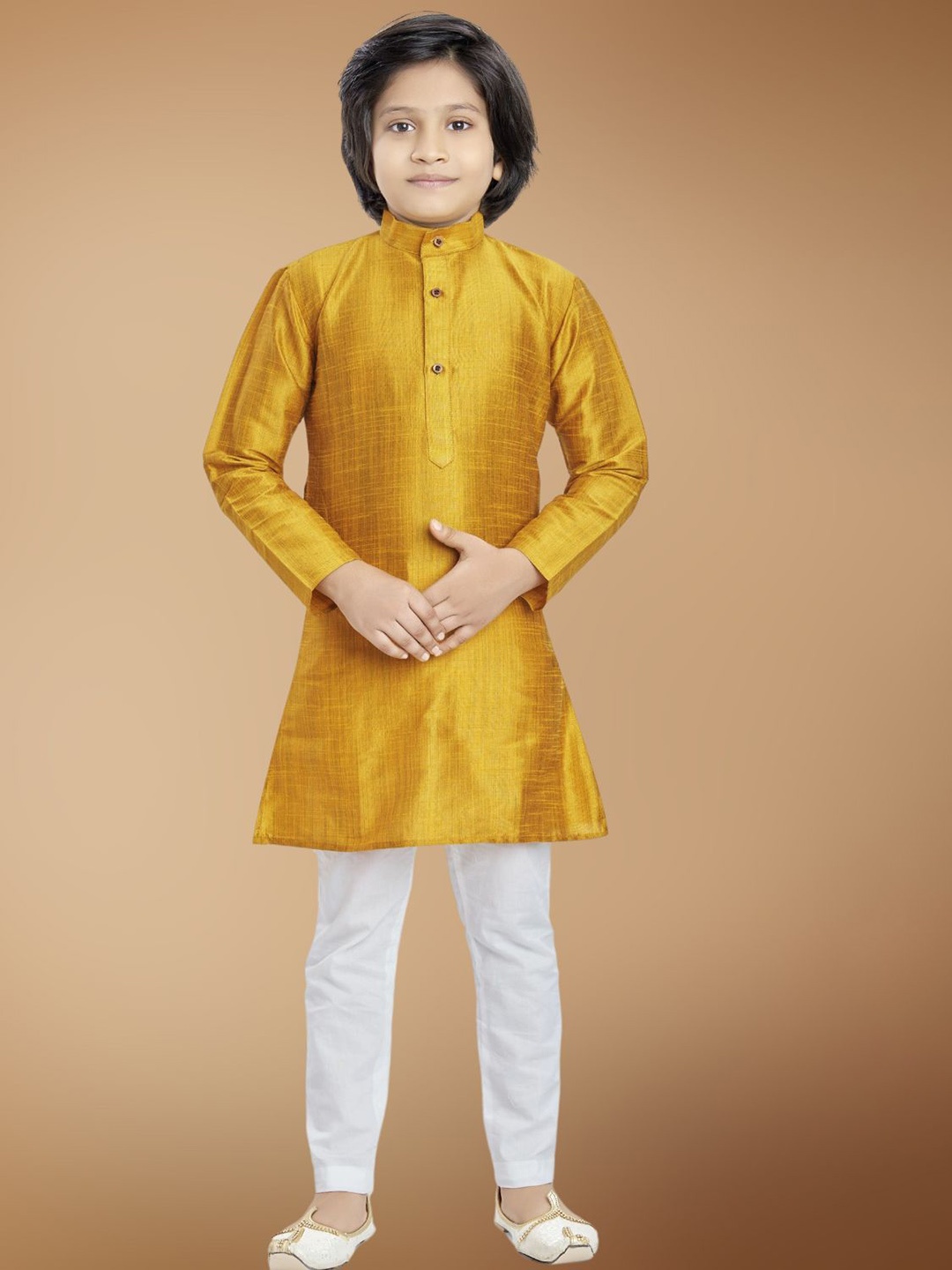 

SHIWAM ETHNIX Boys Kurta, Yellow