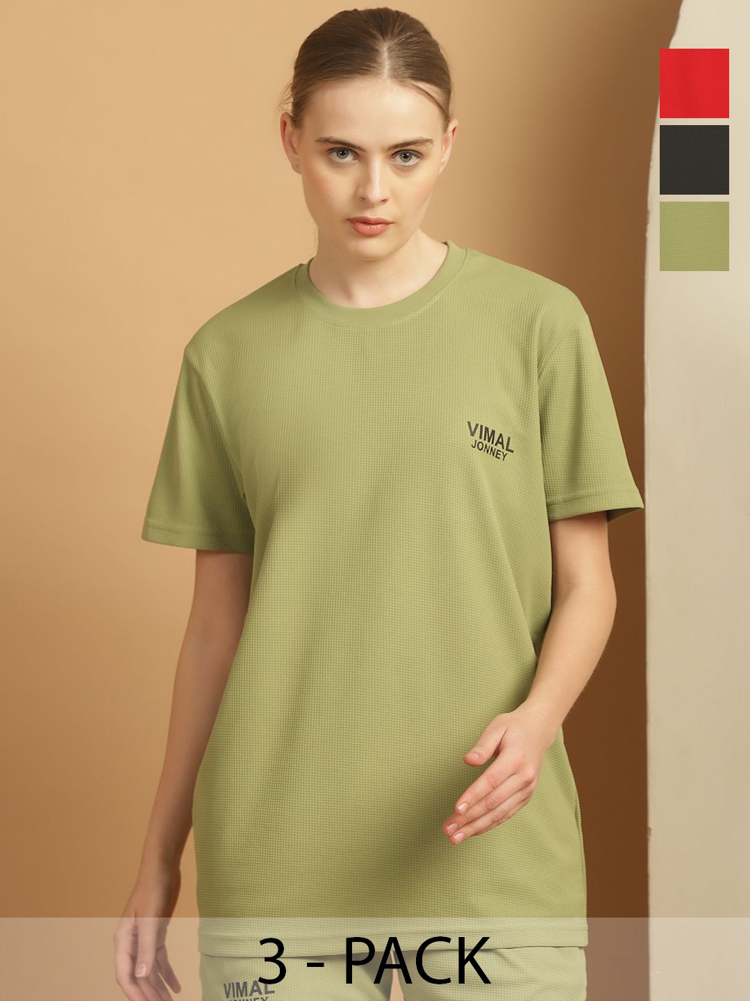 

MACK JONNEY Women 3 Pockets T-shirt, Multi