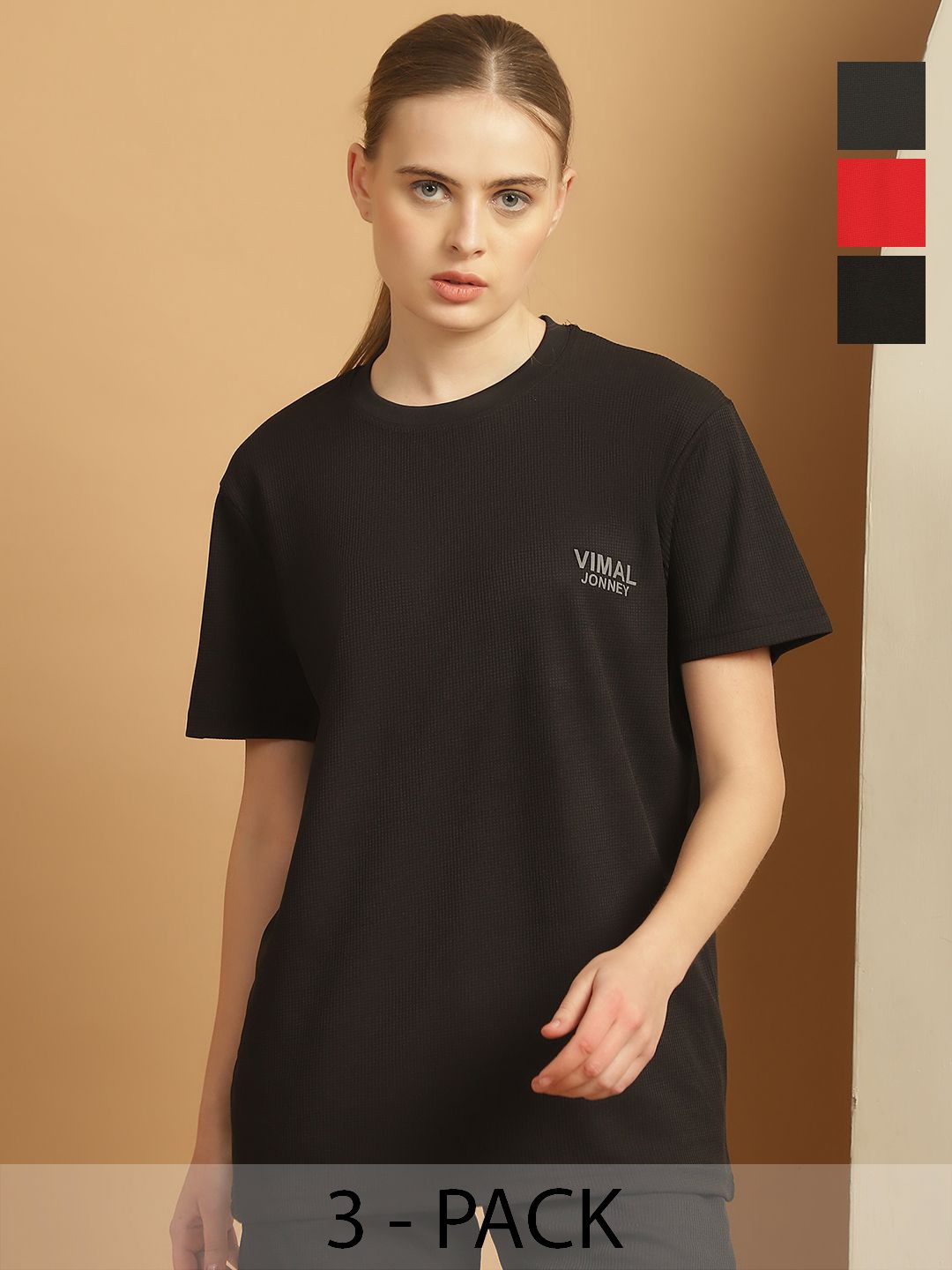 

MACK JONNEY Women 3 Pockets T-shirt, Multi