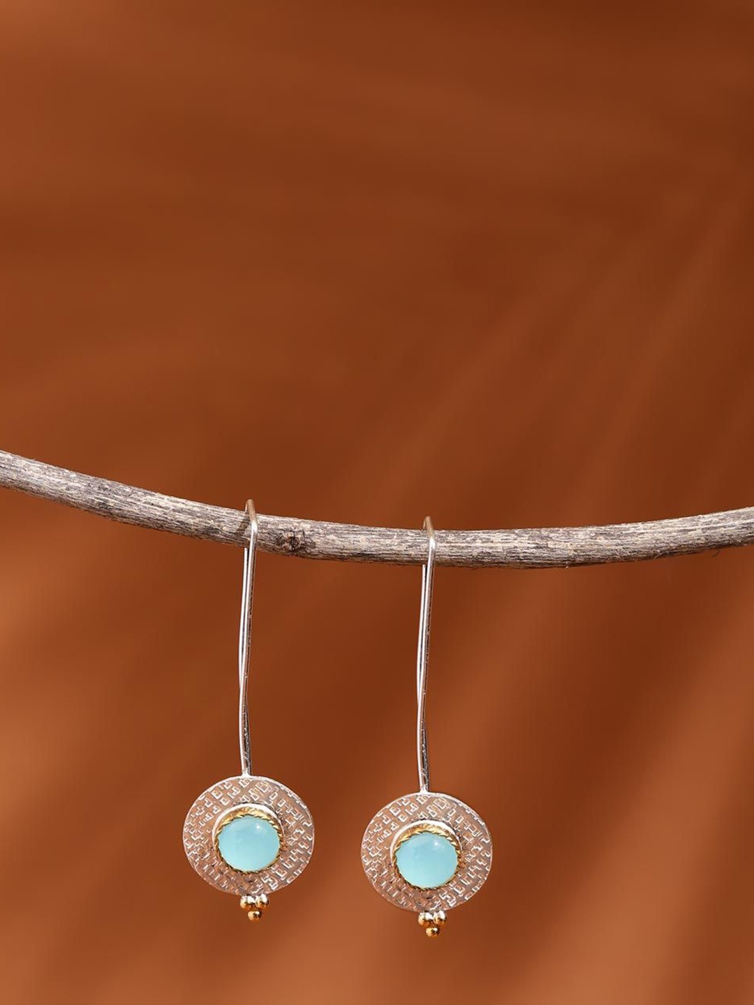 

Fabindia Artificial Stones Silver Drop Earrings