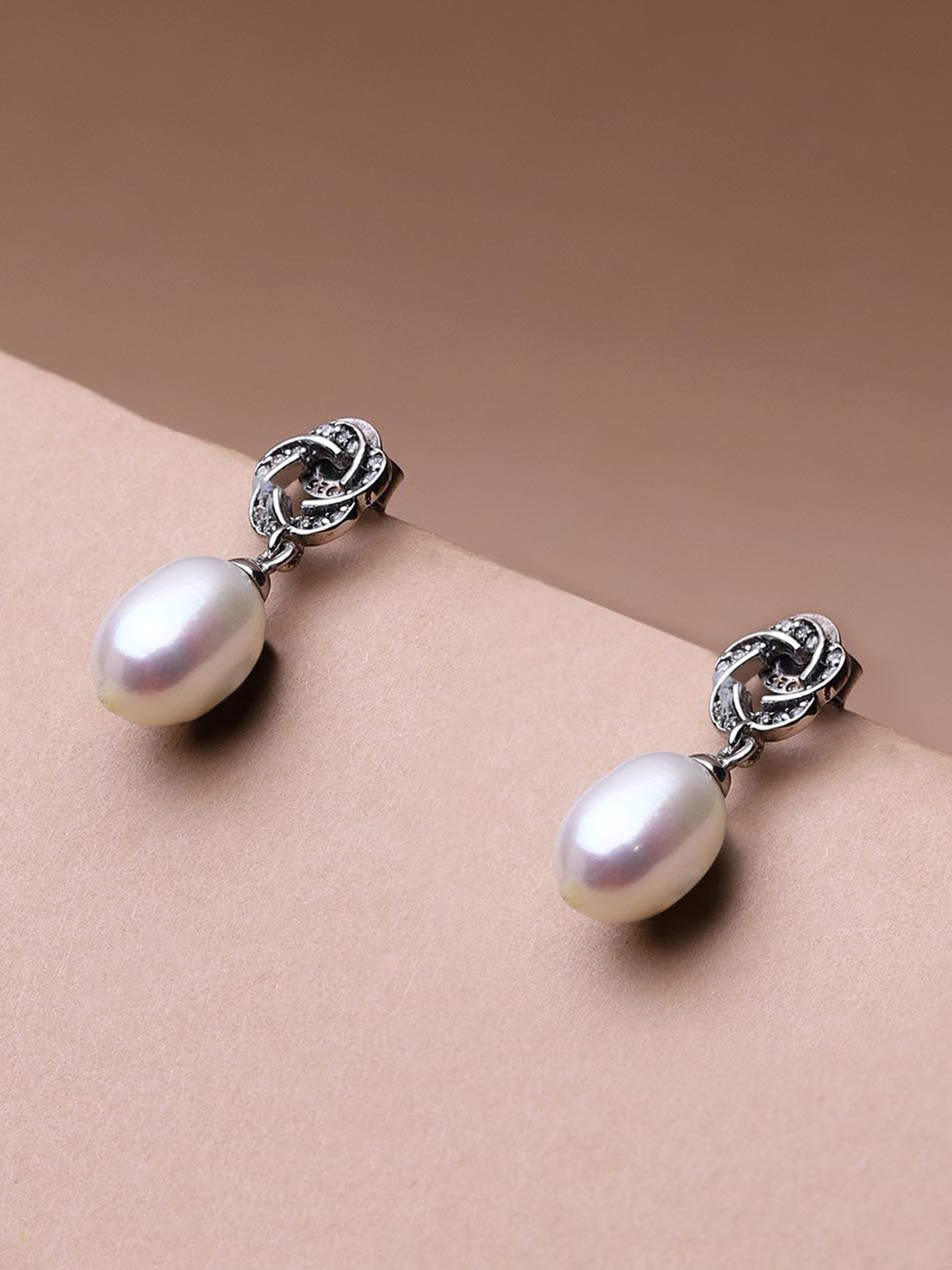 

Fabindia Artificial Beads Silver Drop Earrings