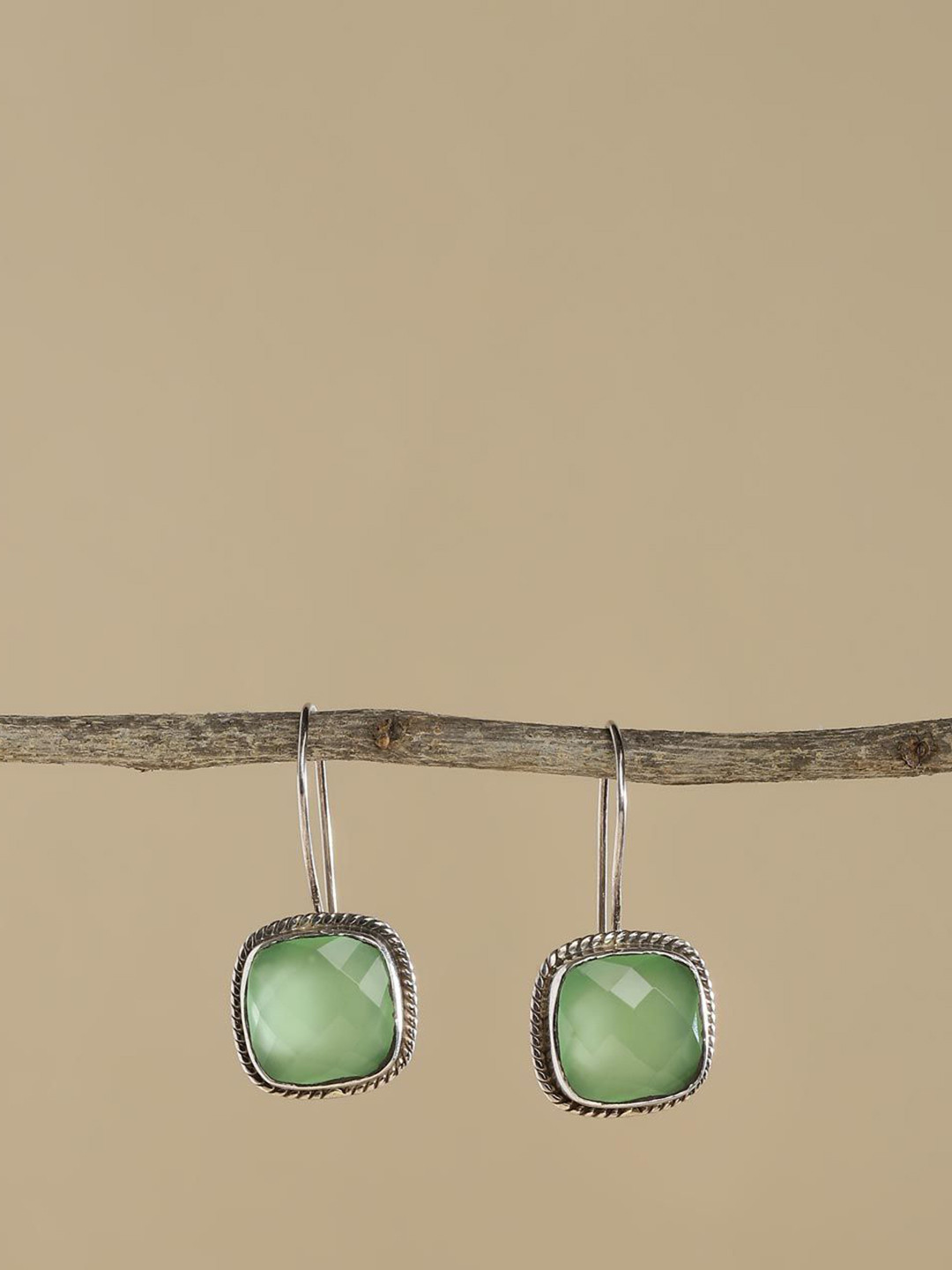 

Fabindia Contemporary Drop Earrings, Silver