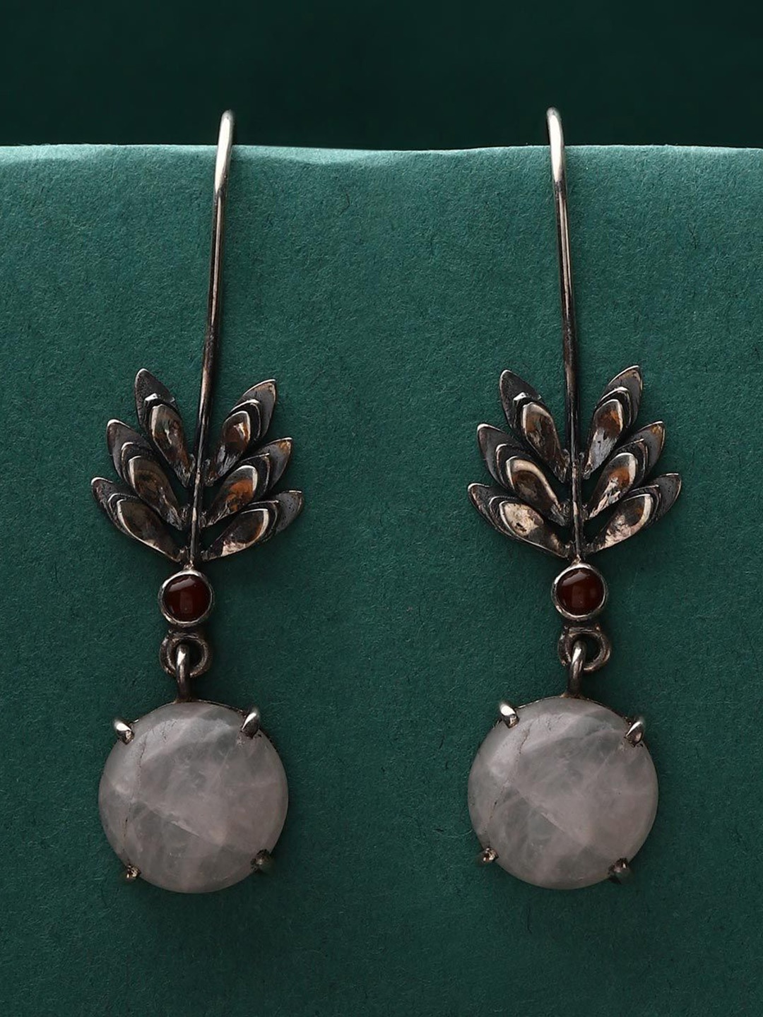 

Fabindia Contemporary Oxidised Drop Earrings, Silver