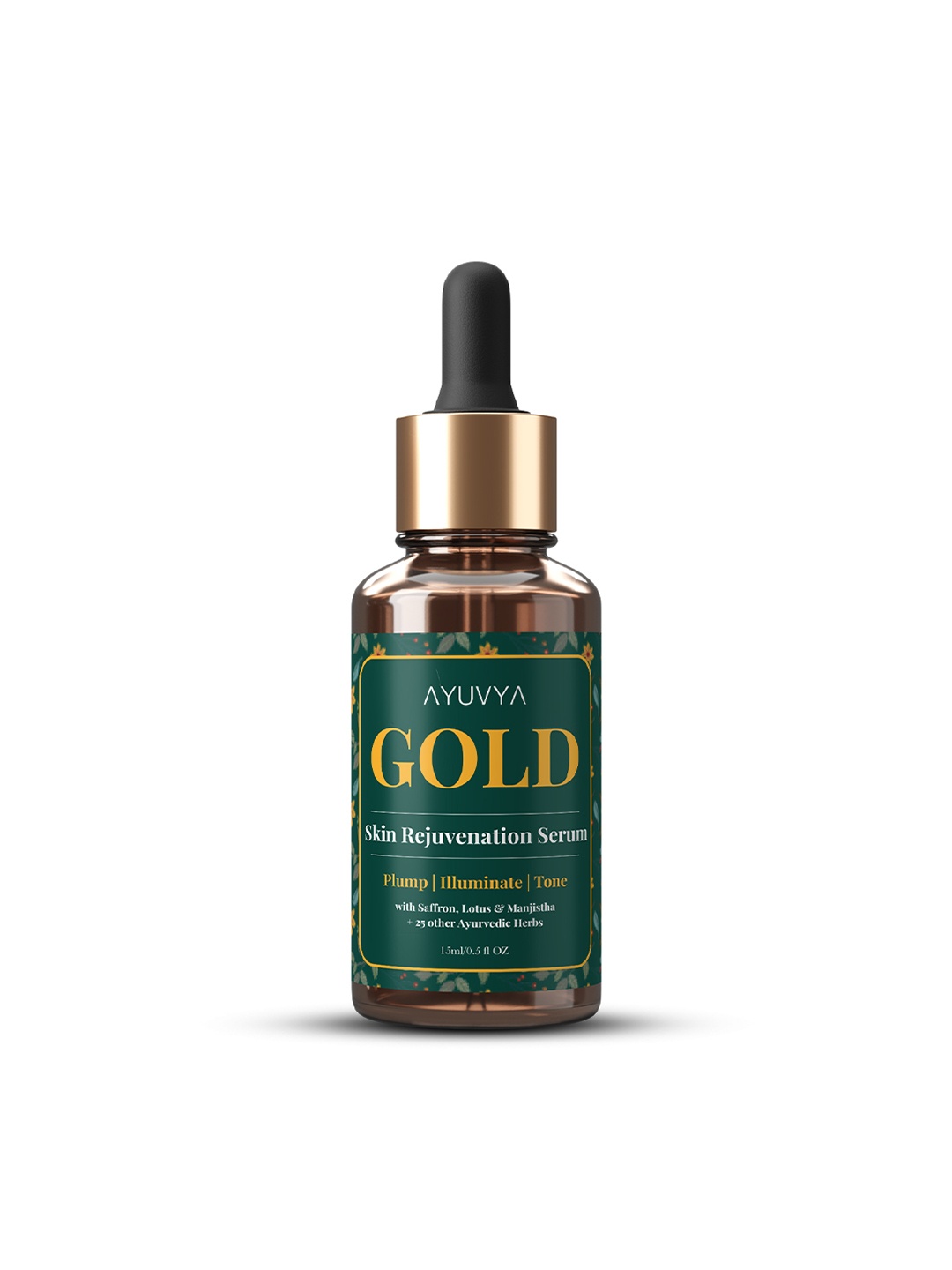 

Ayuvya Gold Overnight Glow Booster Face Oil Serum-1.5ml, White