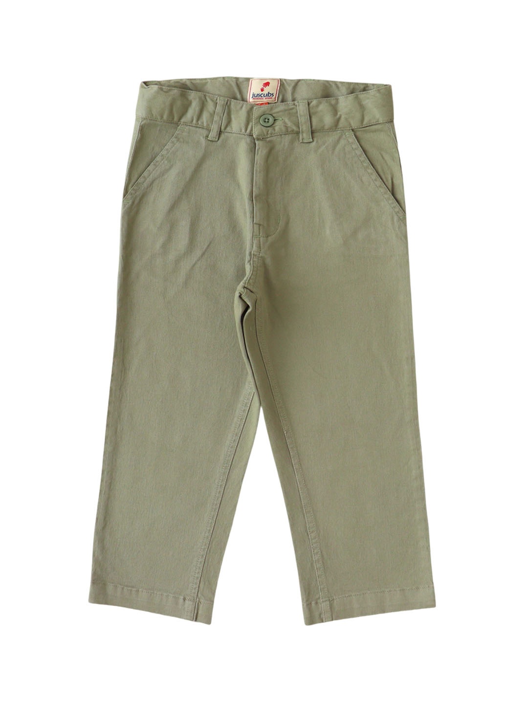 

JusCubs Boys Original Mid-Rise Chinos, Green